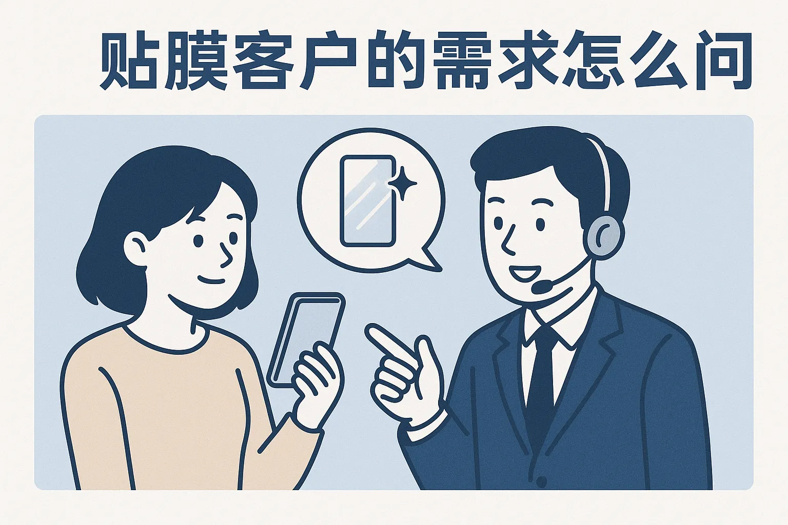 贴膜客户的需求怎么问