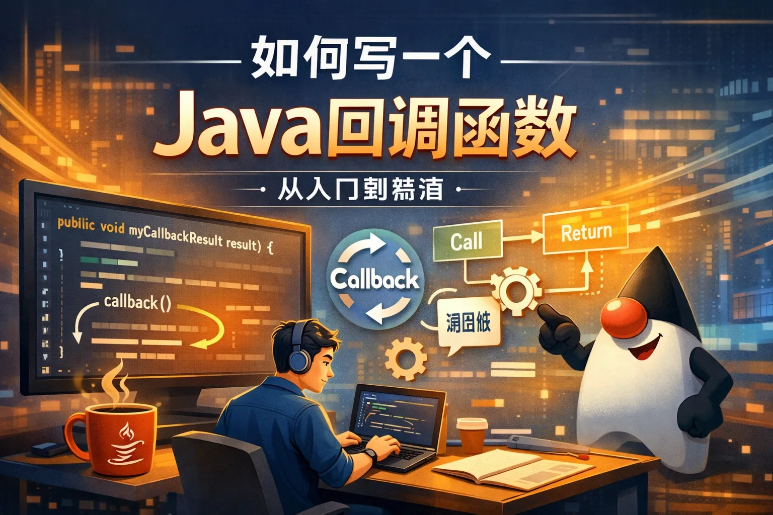 如何写一个java回调函数