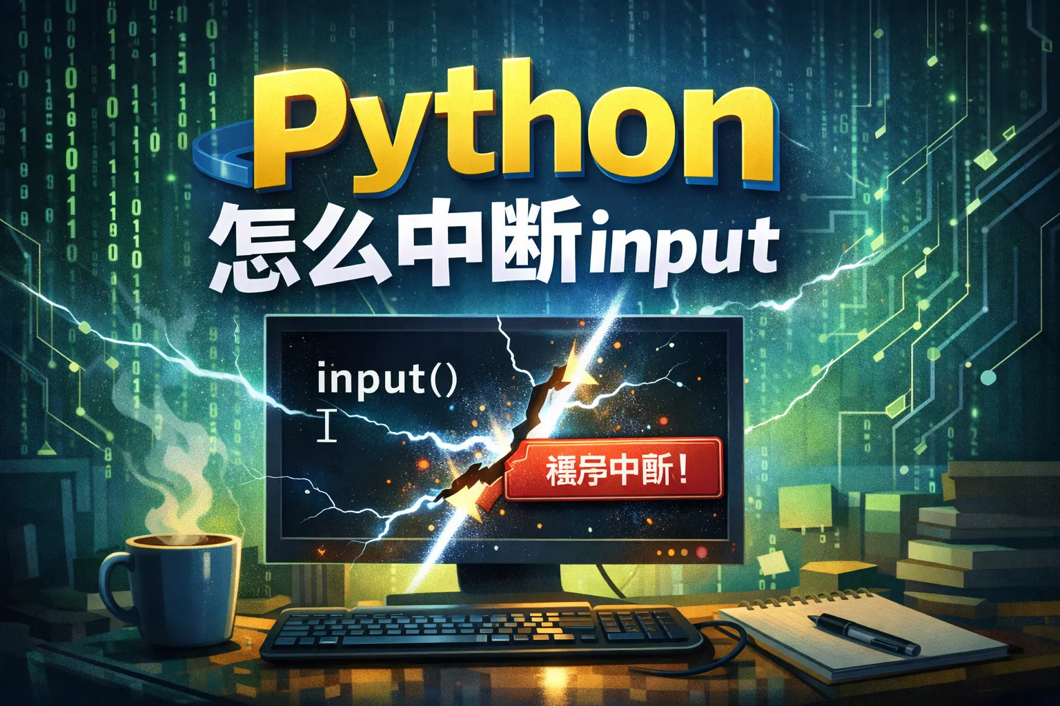 python怎么中断input
