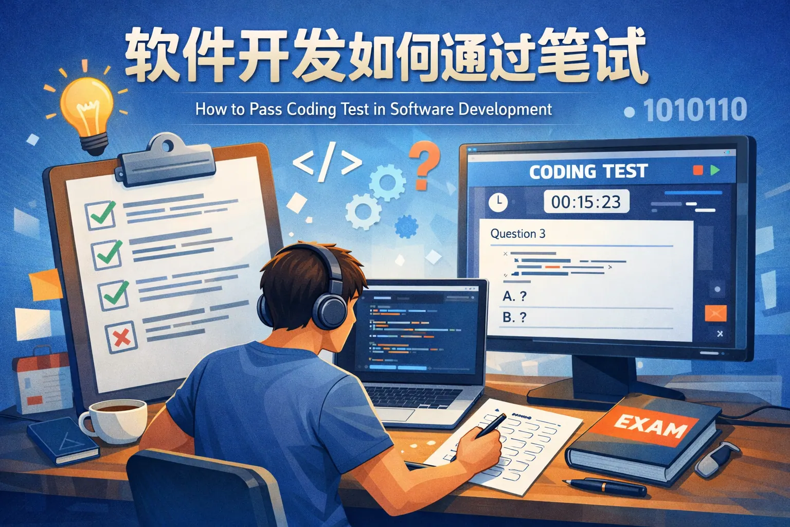 软件开发如何通过笔试