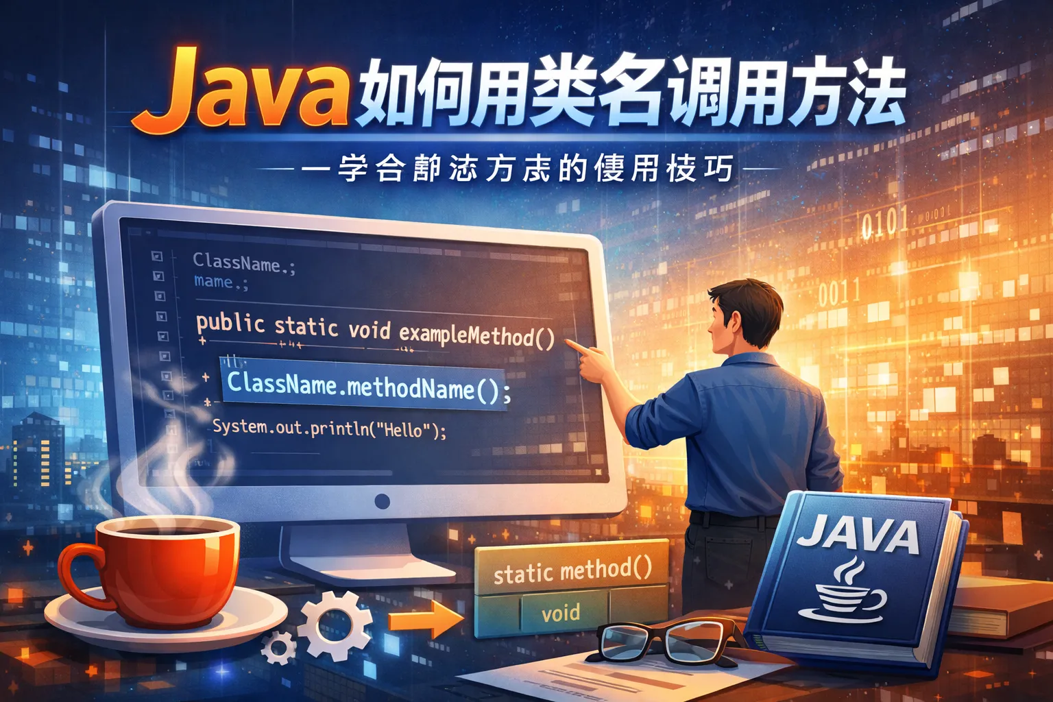 java如何用类名调用方法
