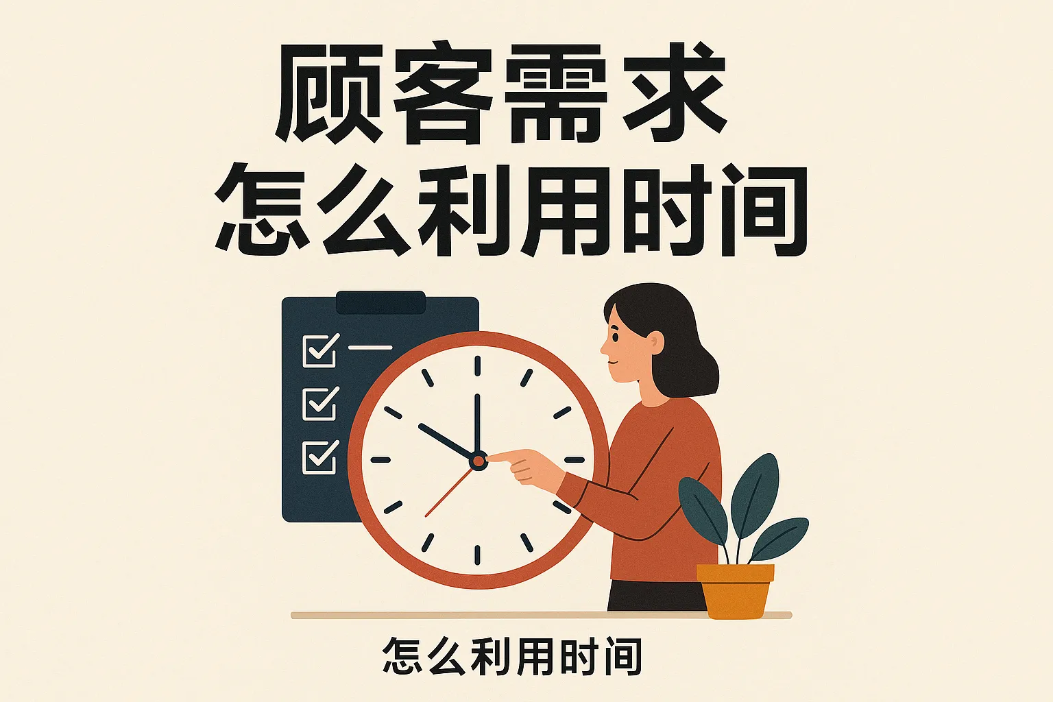 顾客需求怎么利用时间