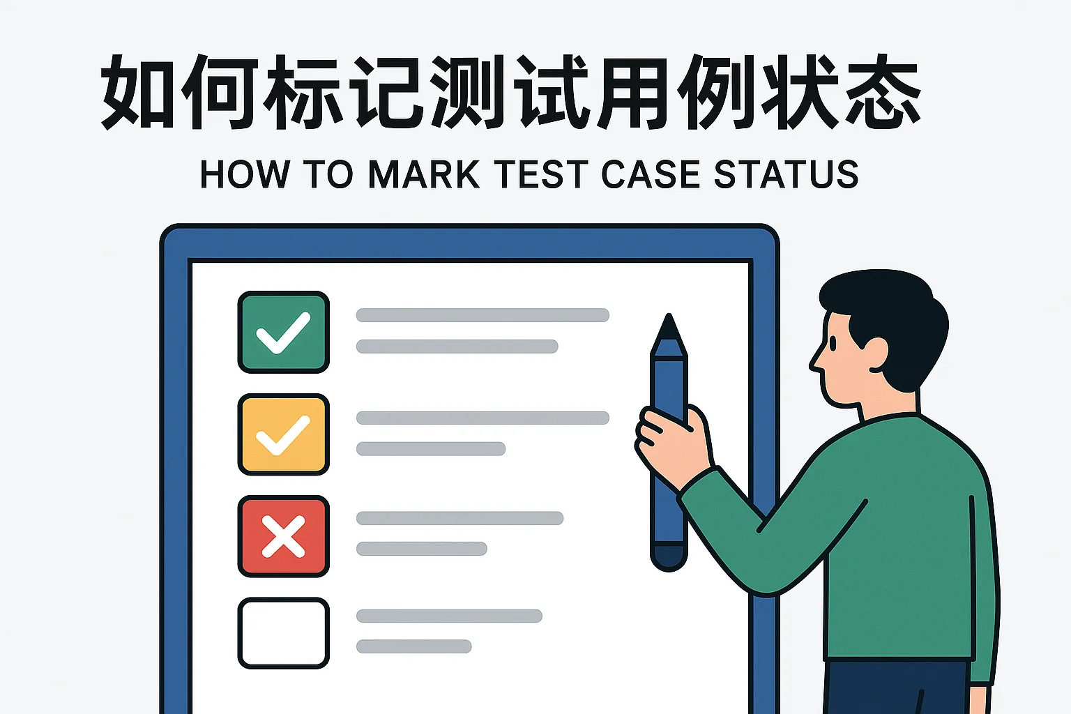 如何标记测试用例状态