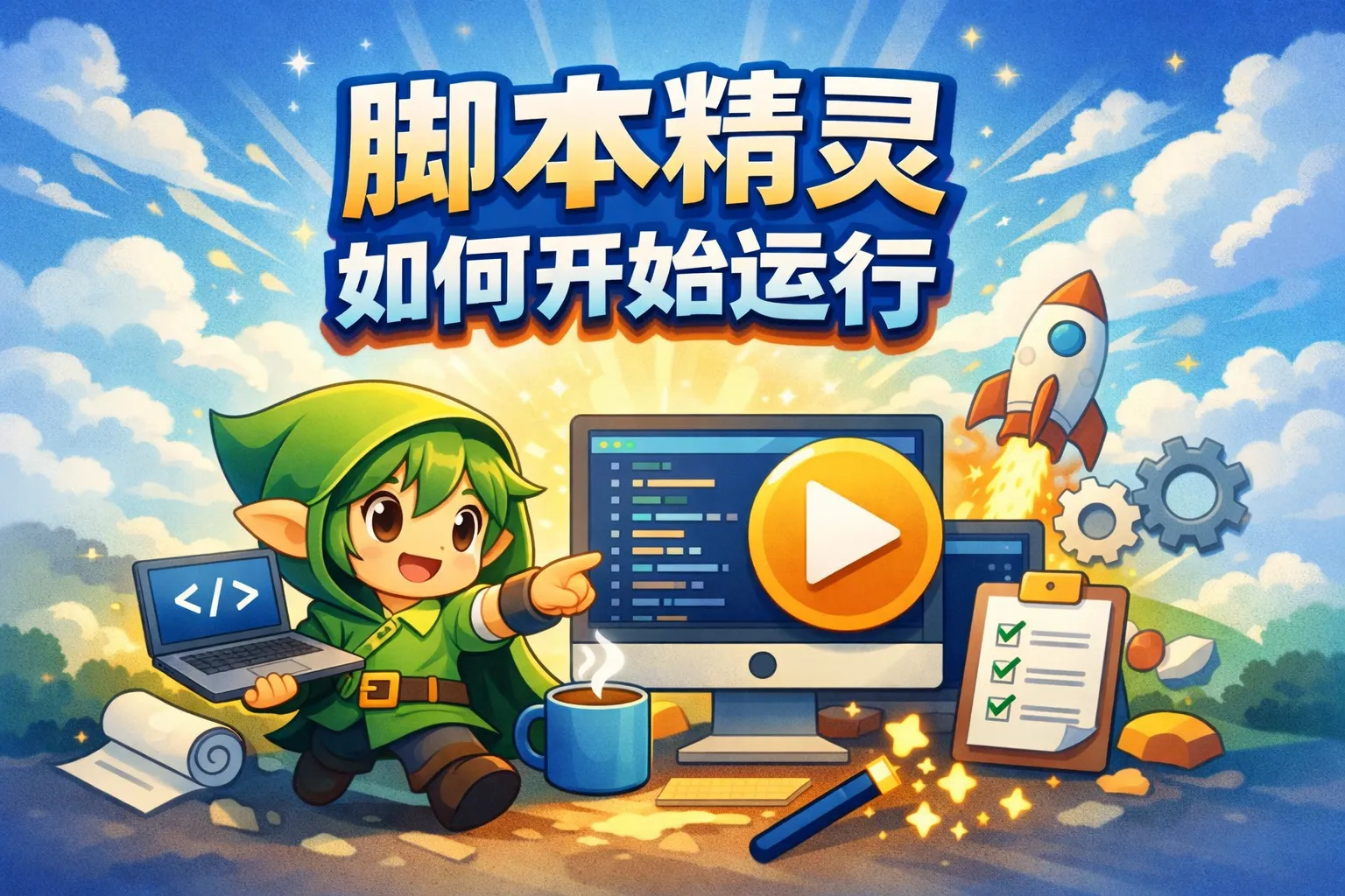 脚本精灵如何开始运行