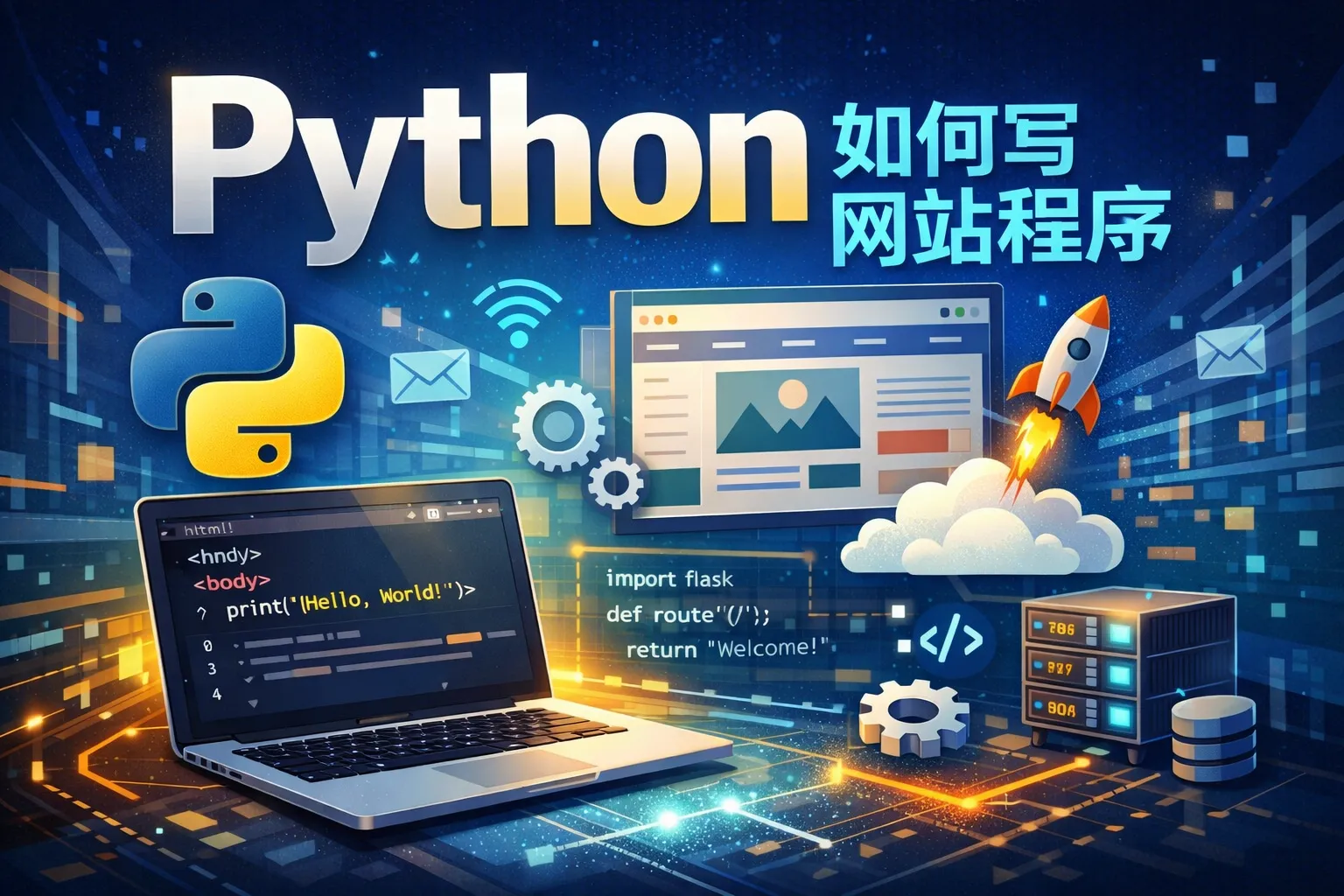 python如何写网站程序