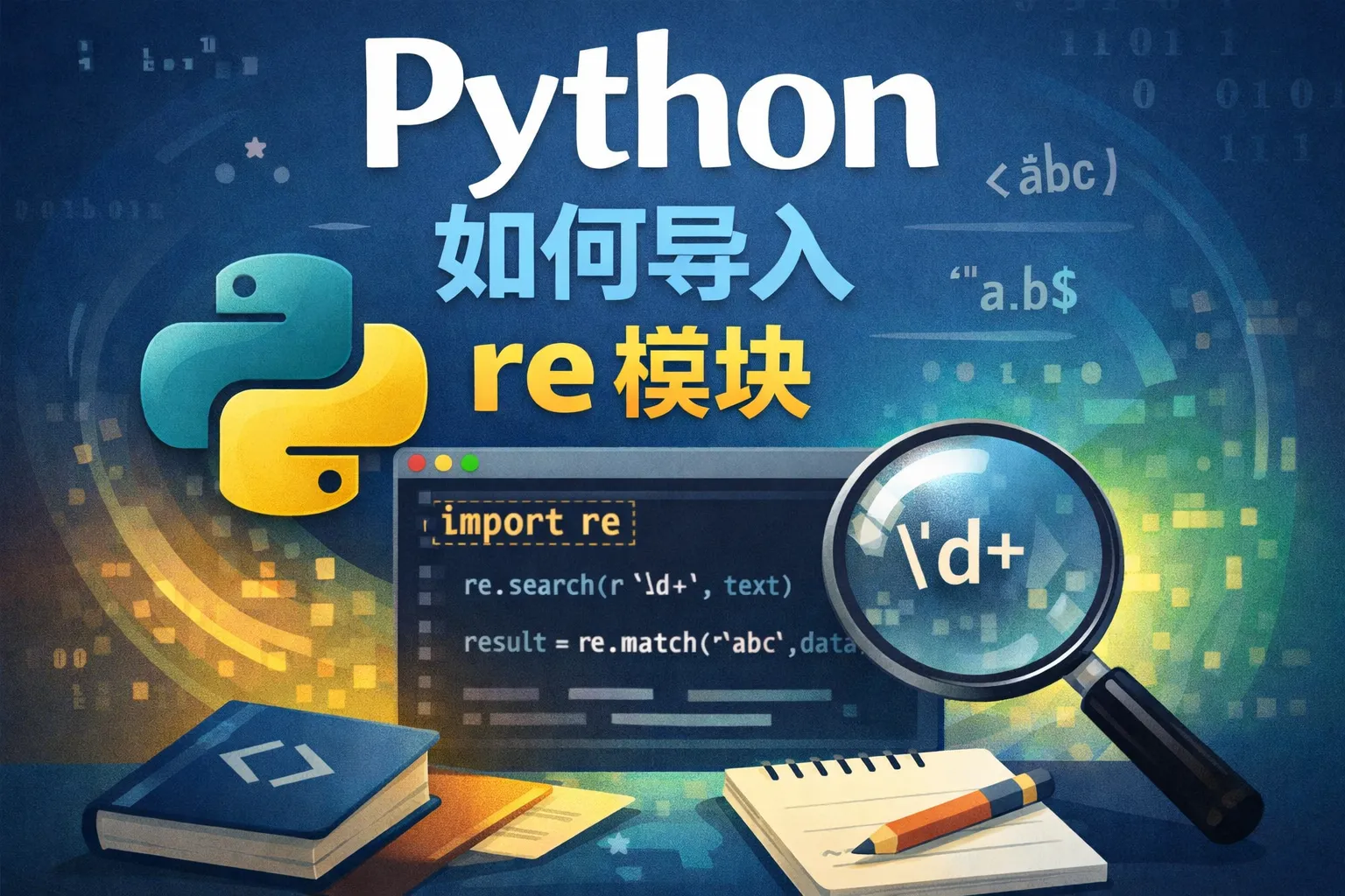 python如何导入re模块