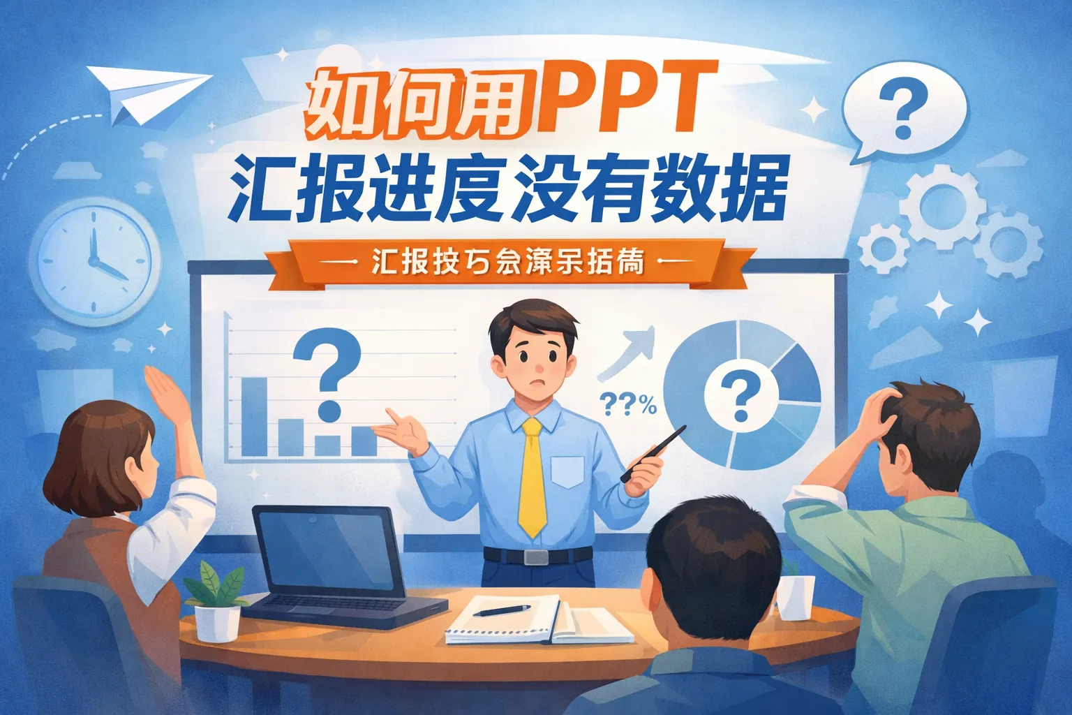 如何用ppt汇报进度没有数据