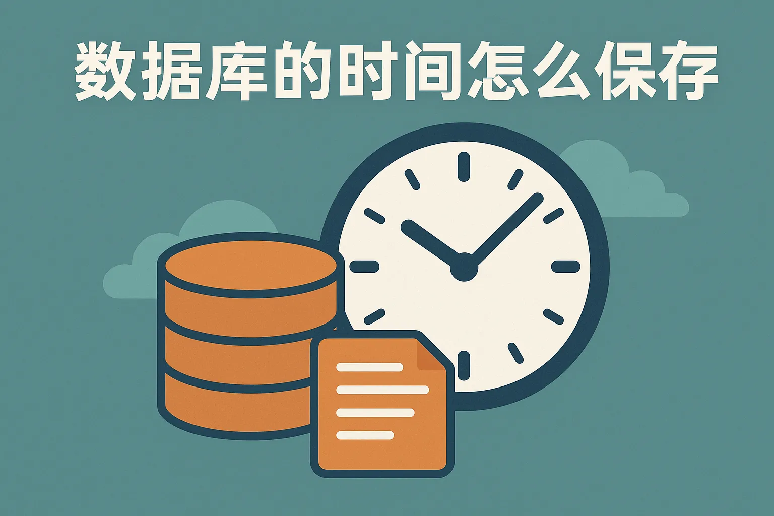 数据库的时间怎么保存