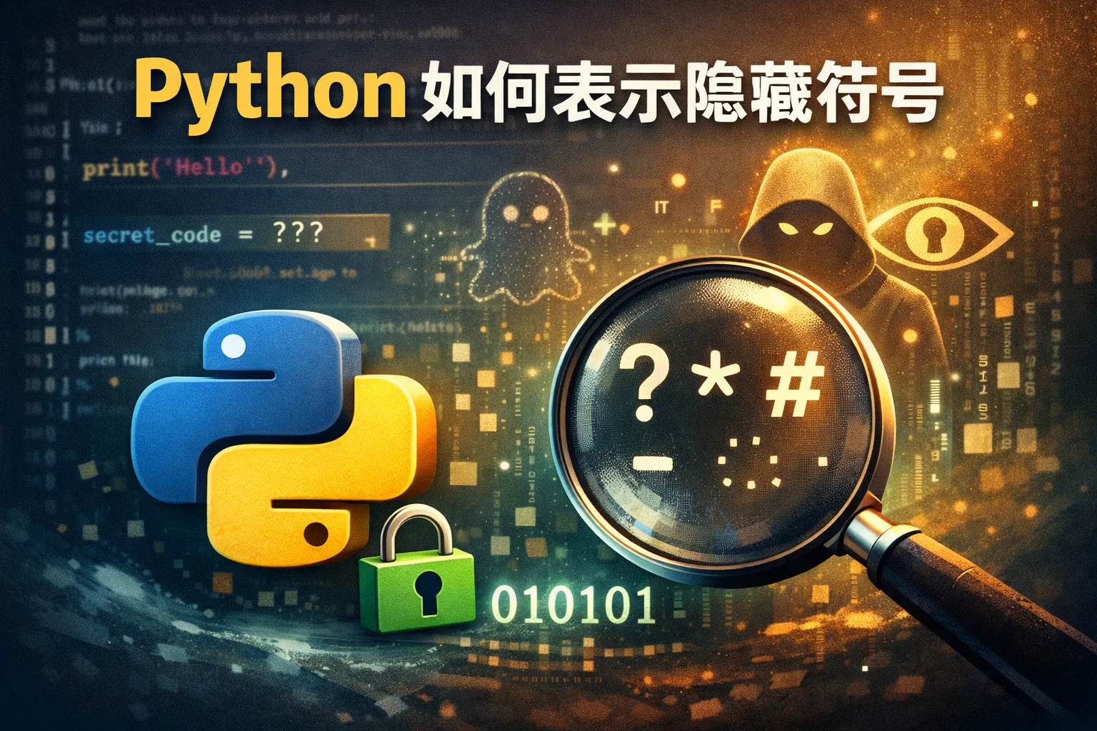 python 如何表示隐藏符号