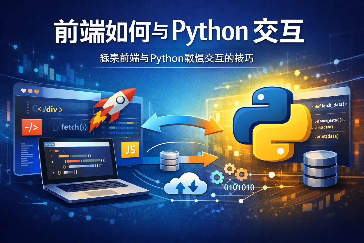 前端如何与python交互