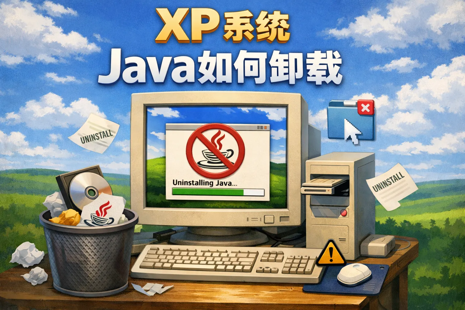 xp java如何卸载