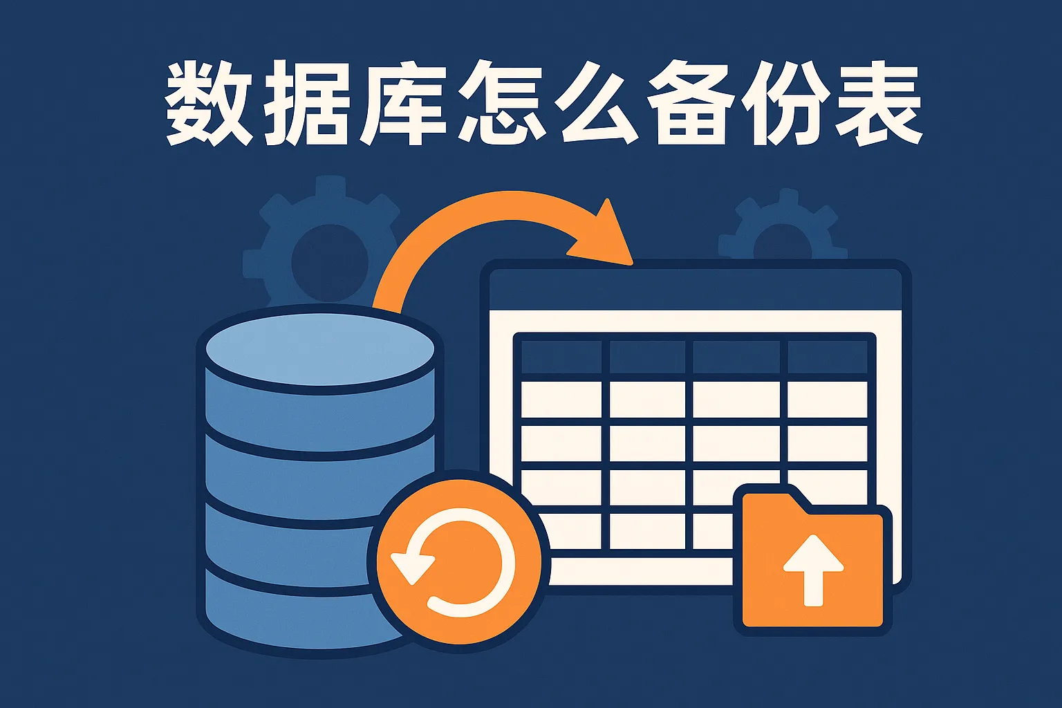 数据库怎么备份表数据库