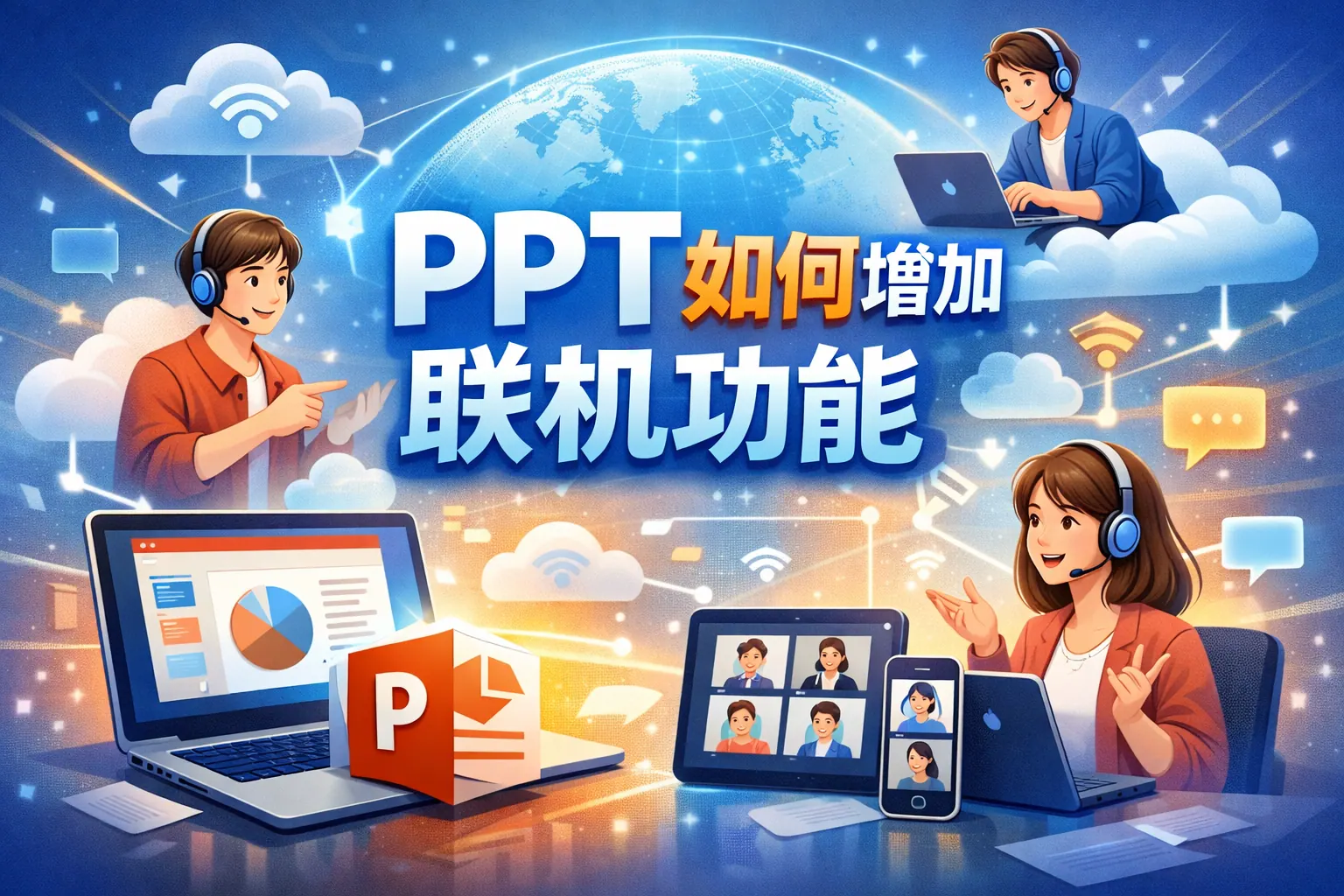 ppt如何增加联机功能