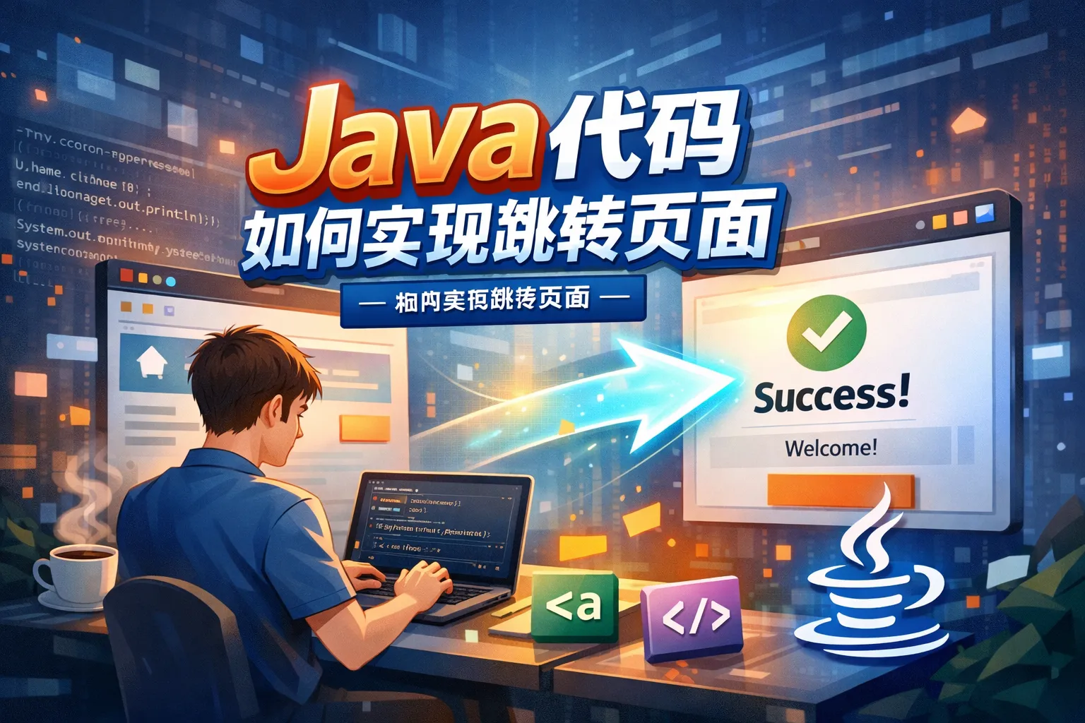 java代码如何实现跳转页面