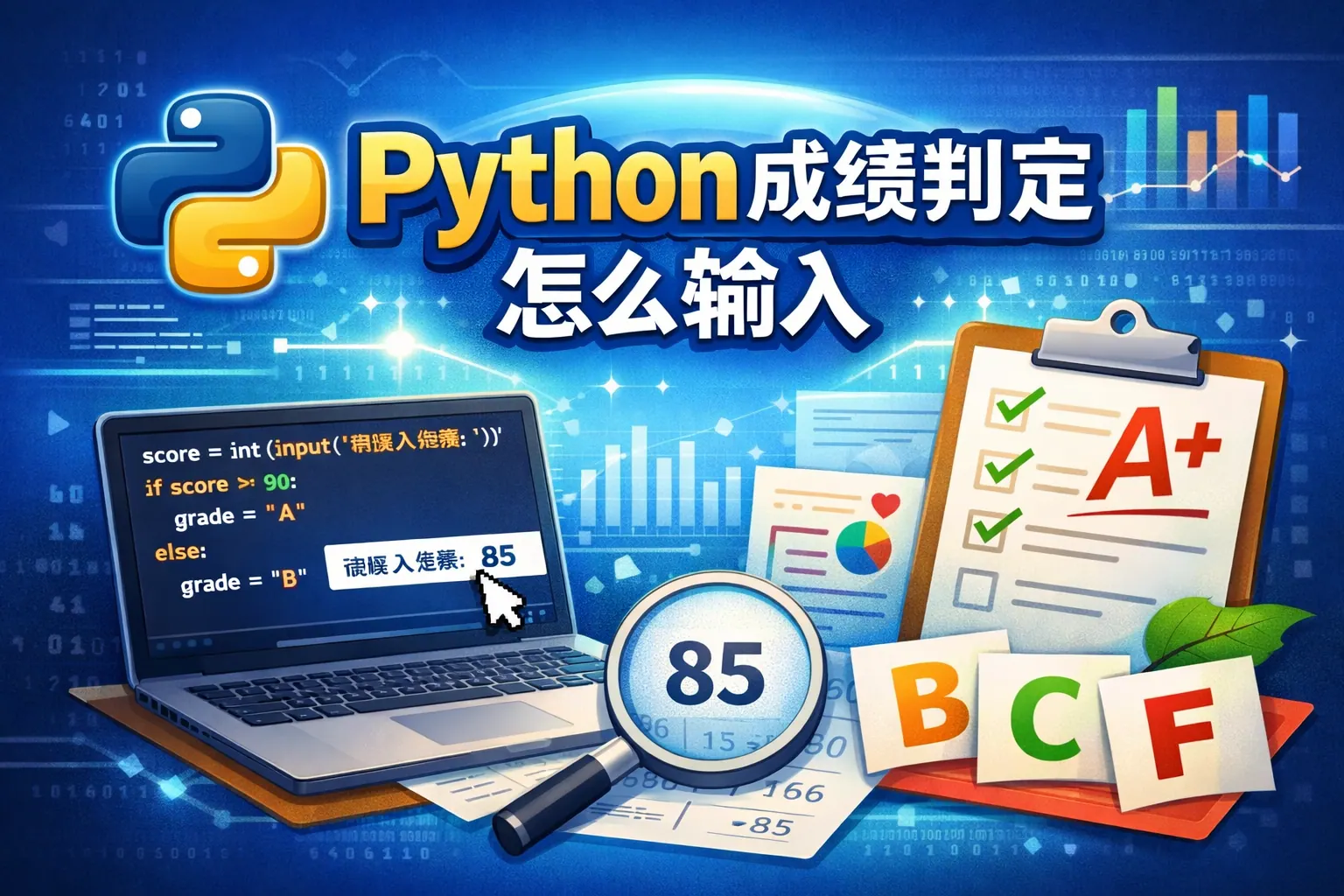 python成绩判定怎么输入