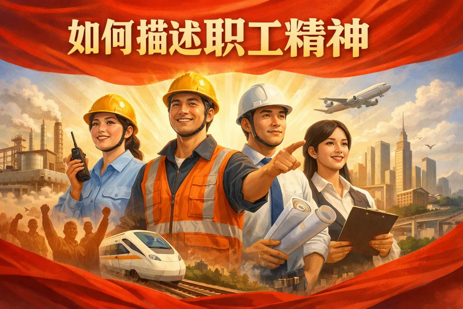 如何描述职工精神