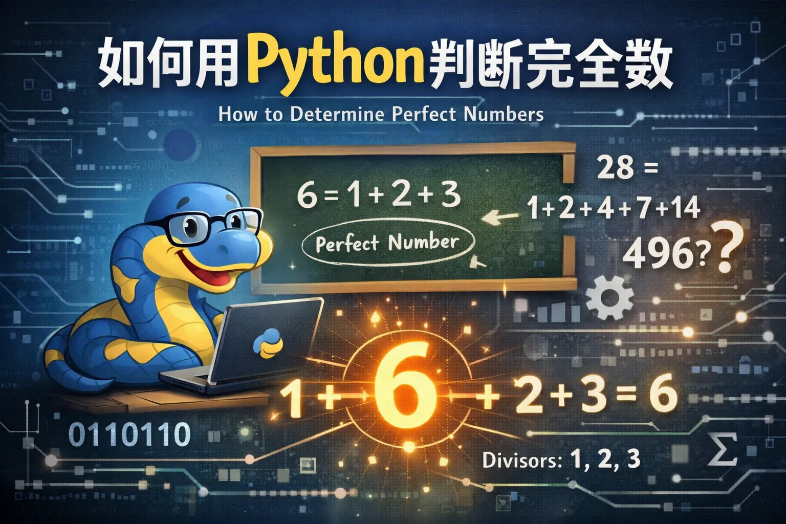 如何用python判断完全数