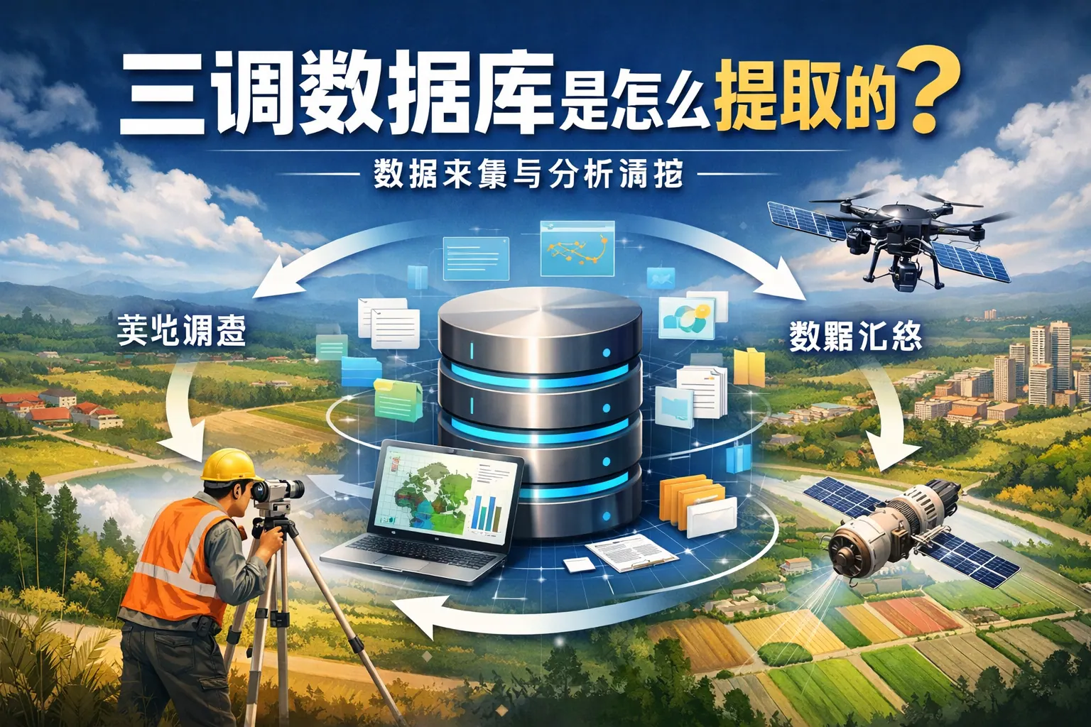 三调数据库是怎么提取的