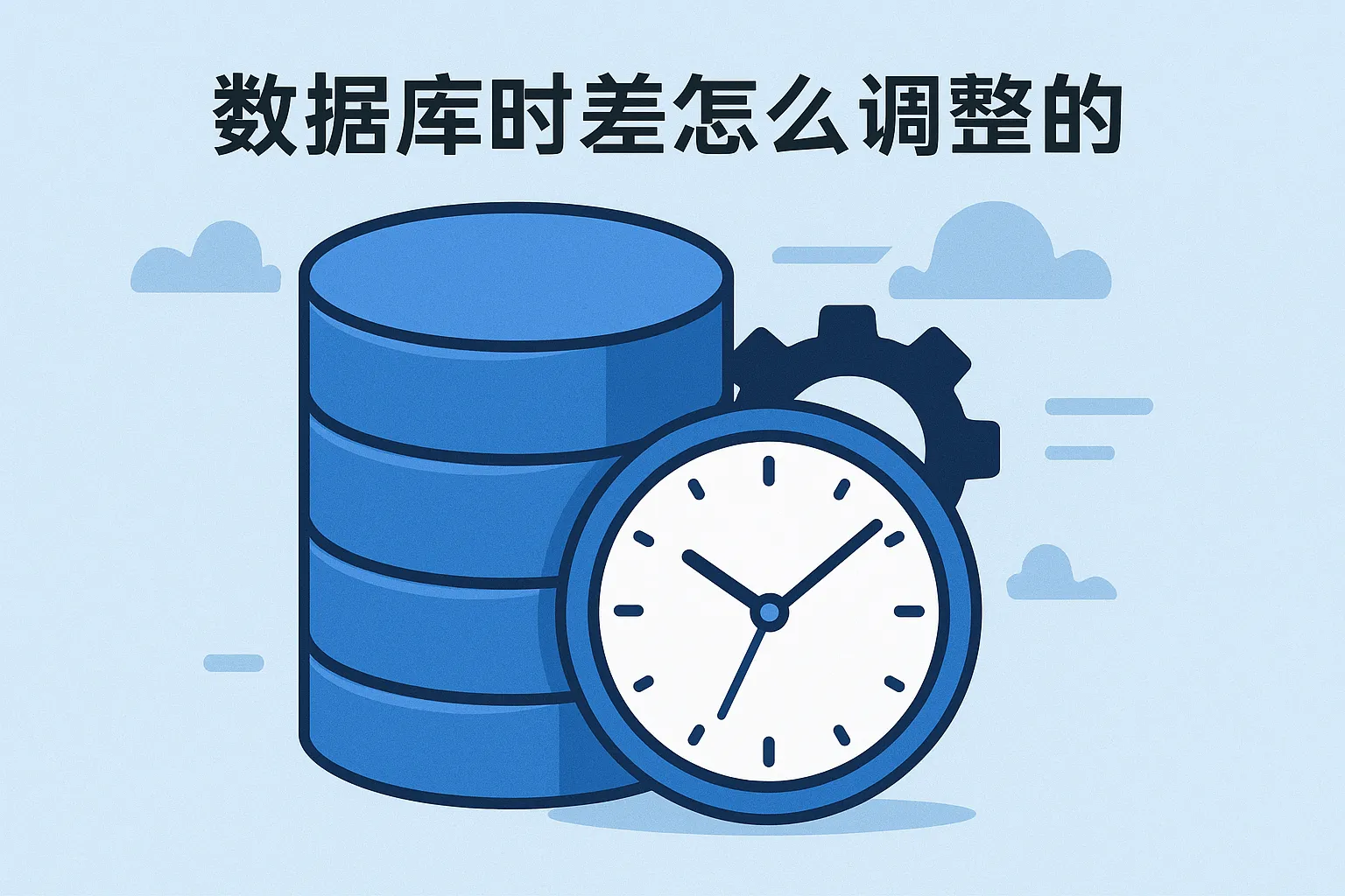 数据库时差怎么调整的