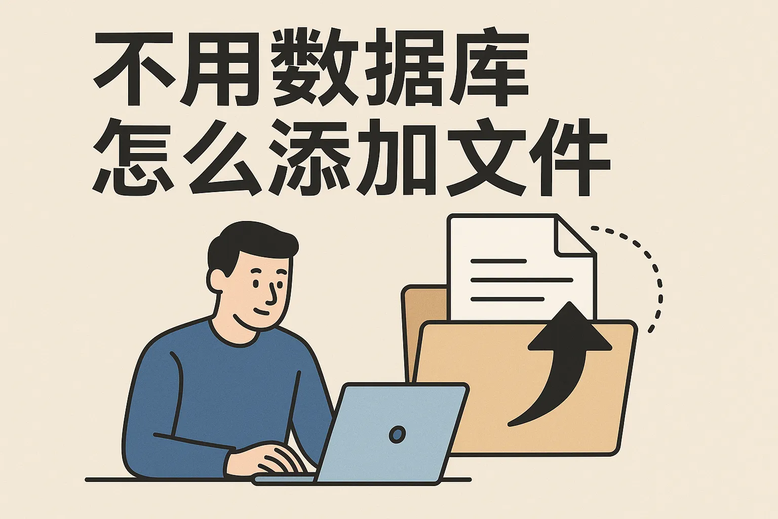 不用数据库怎么添加文件