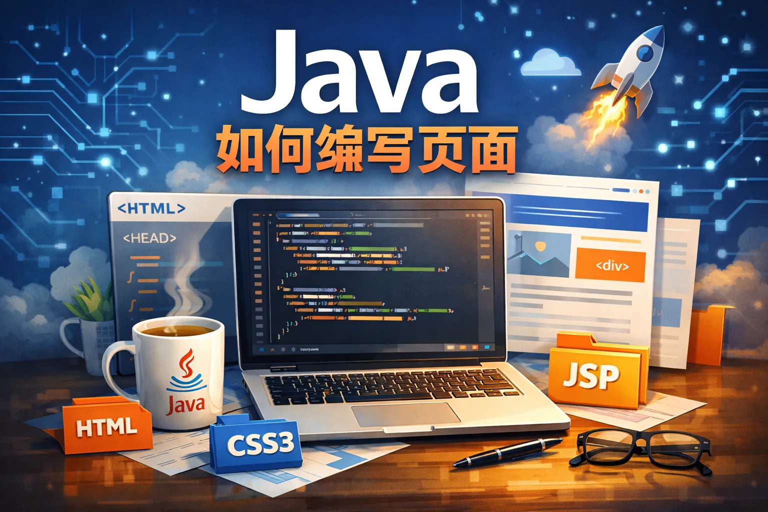 java如何编写页面