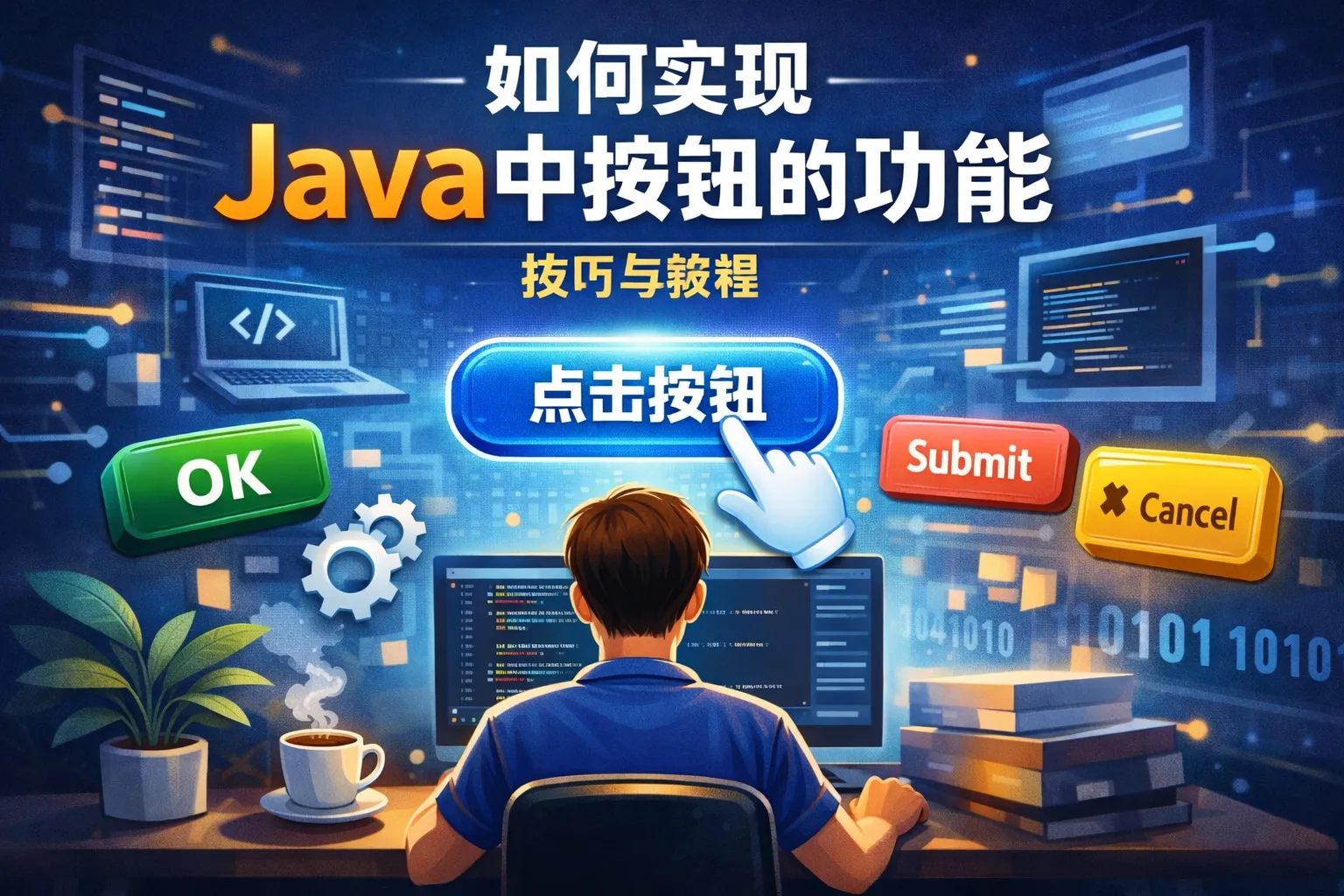 如何实现java中按钮的功能