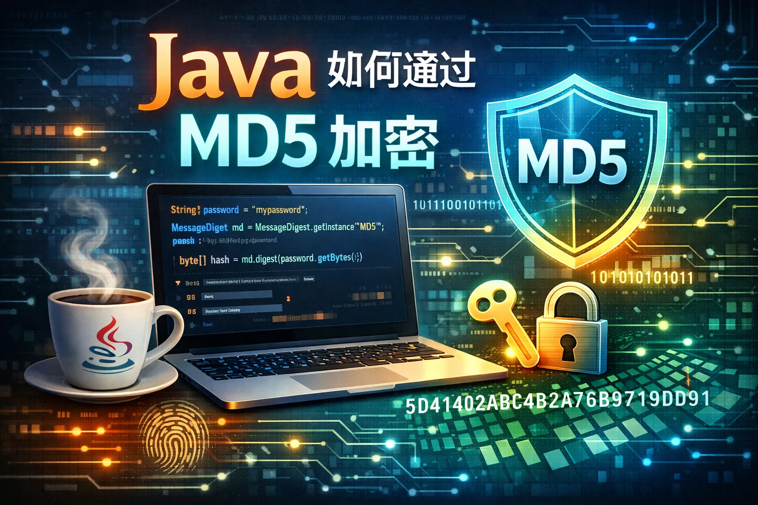 java如何通过md5加密
