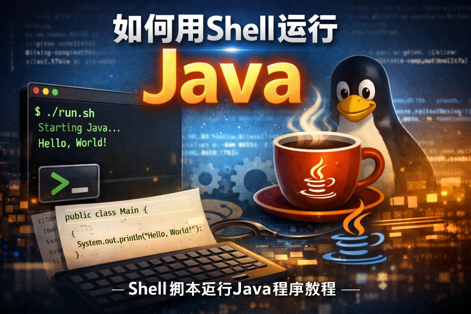 如何用shell运行java