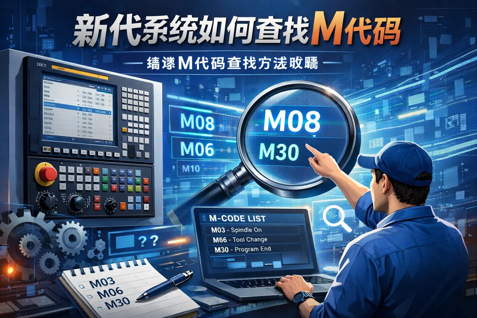 新代系统如何查找m代码