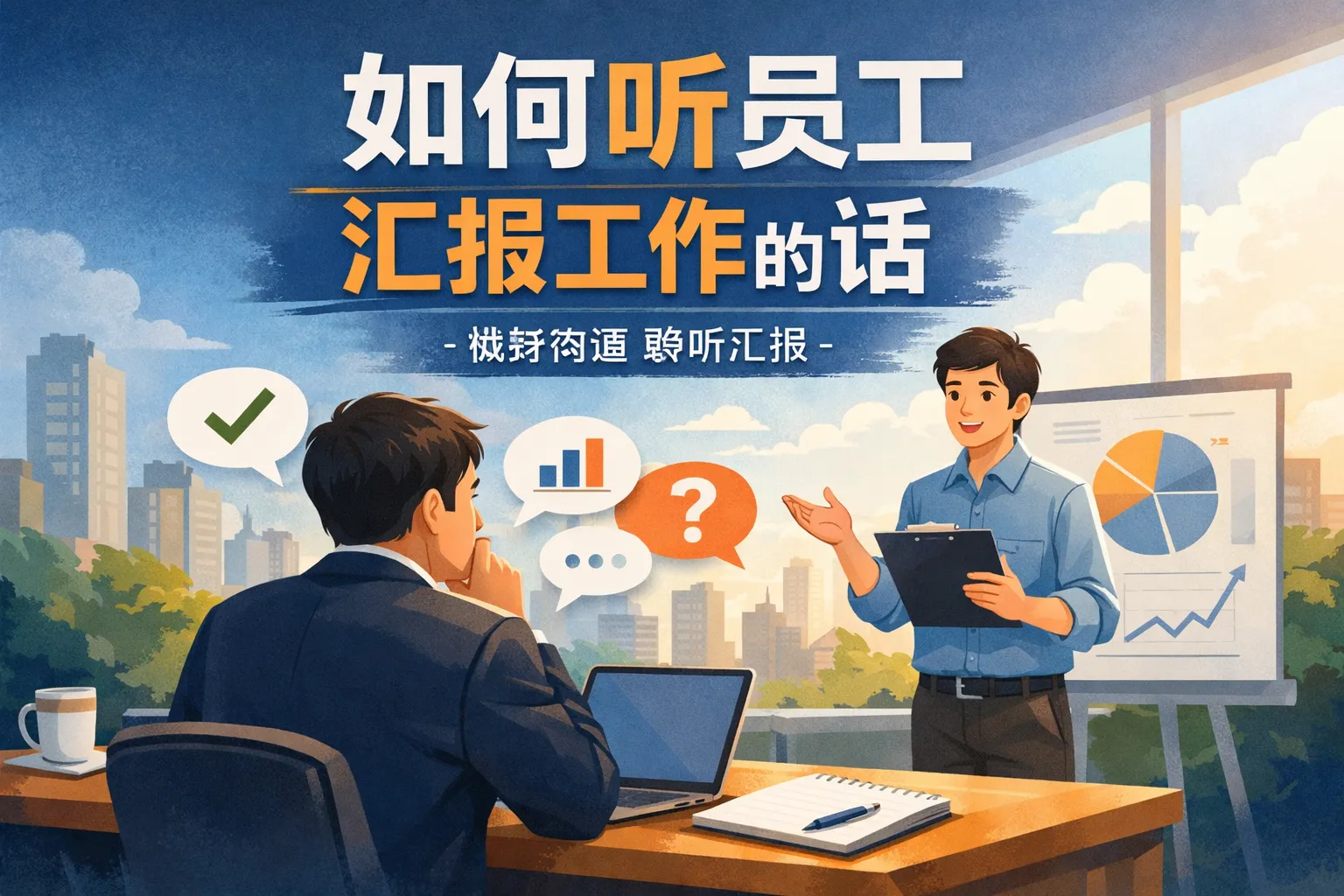 如何听员工汇报工作的话