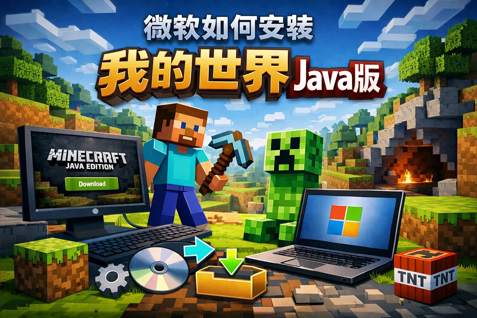微软如何安装我的世界java版