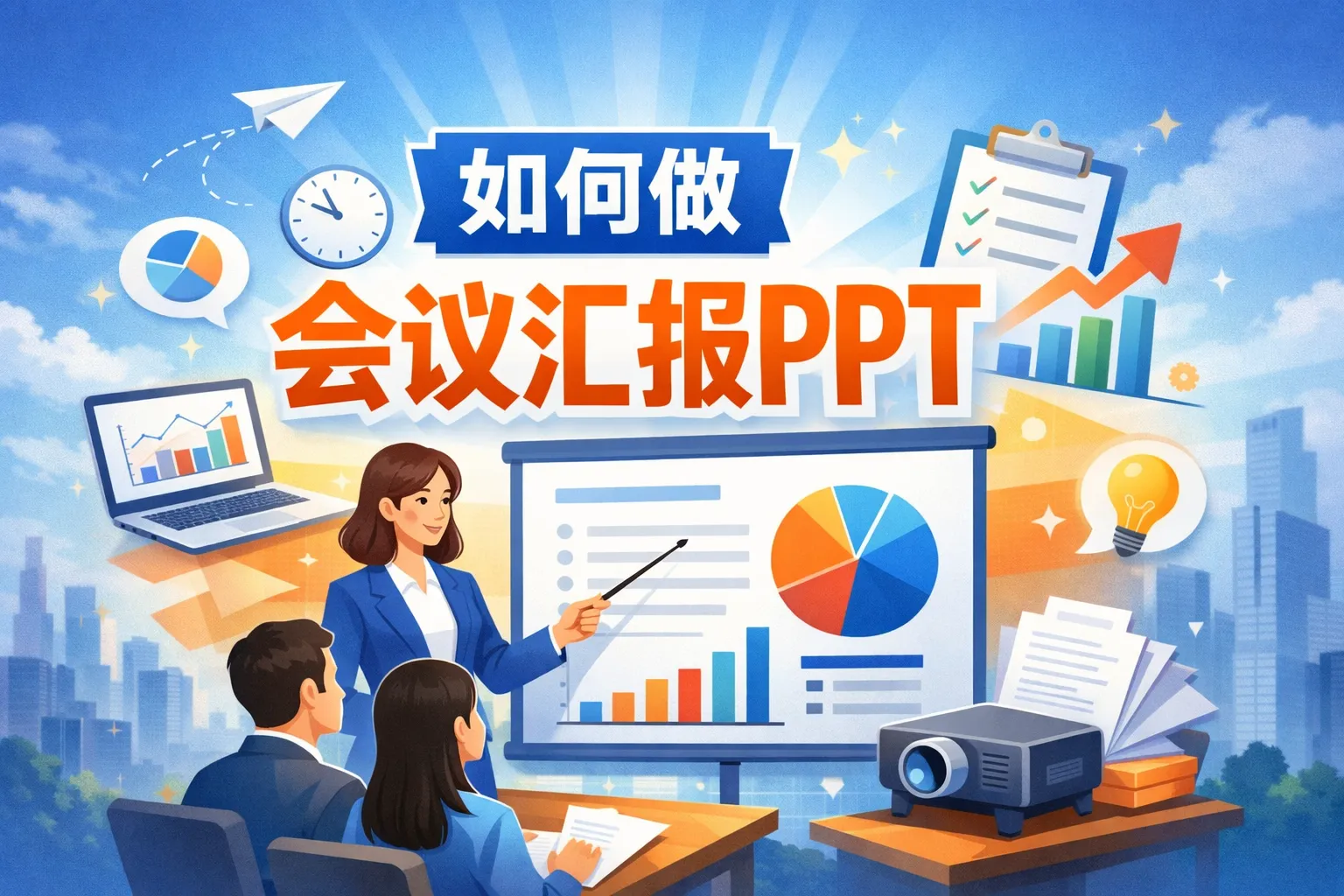 如何做会议汇报ppt