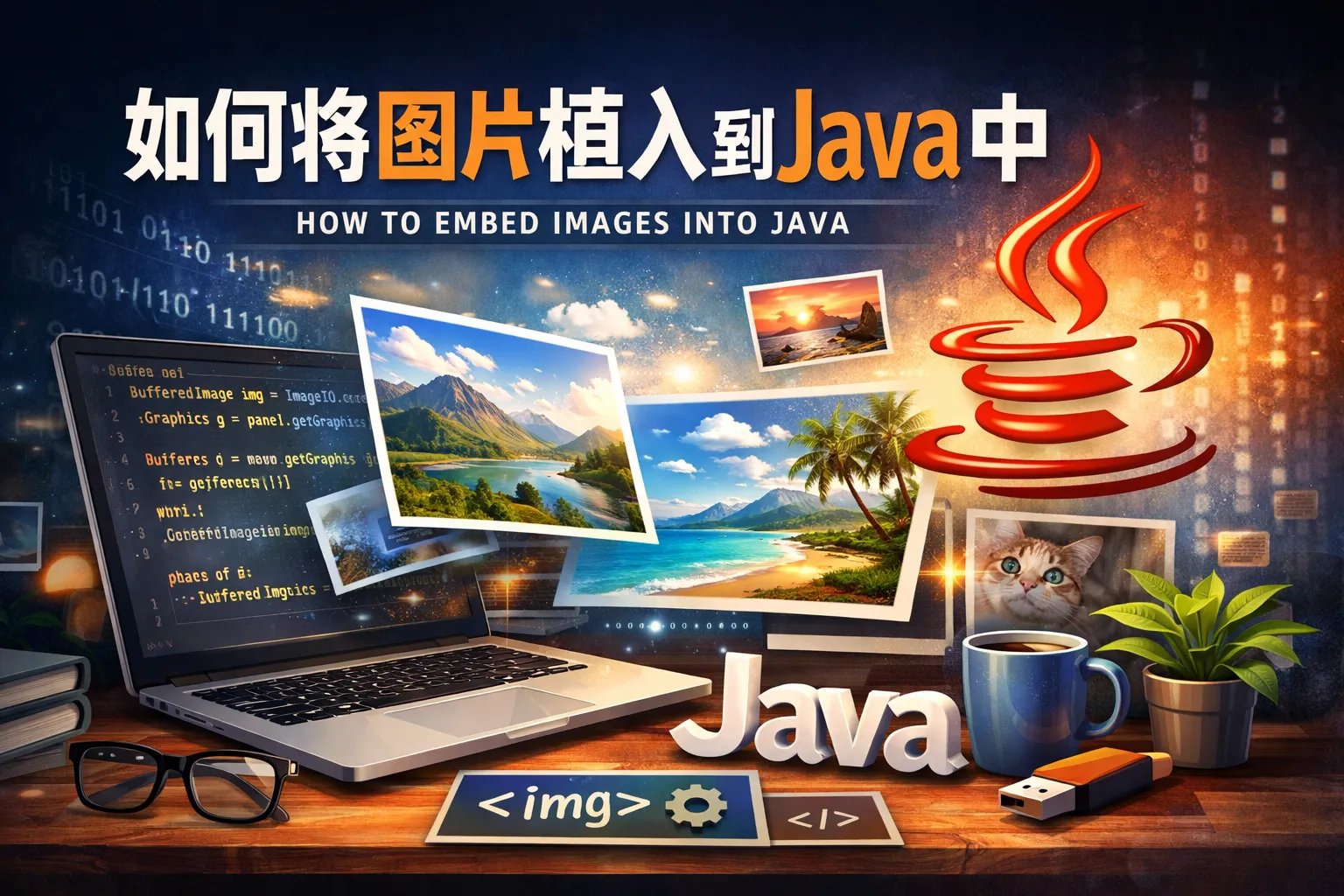 如何将图片植入到java中