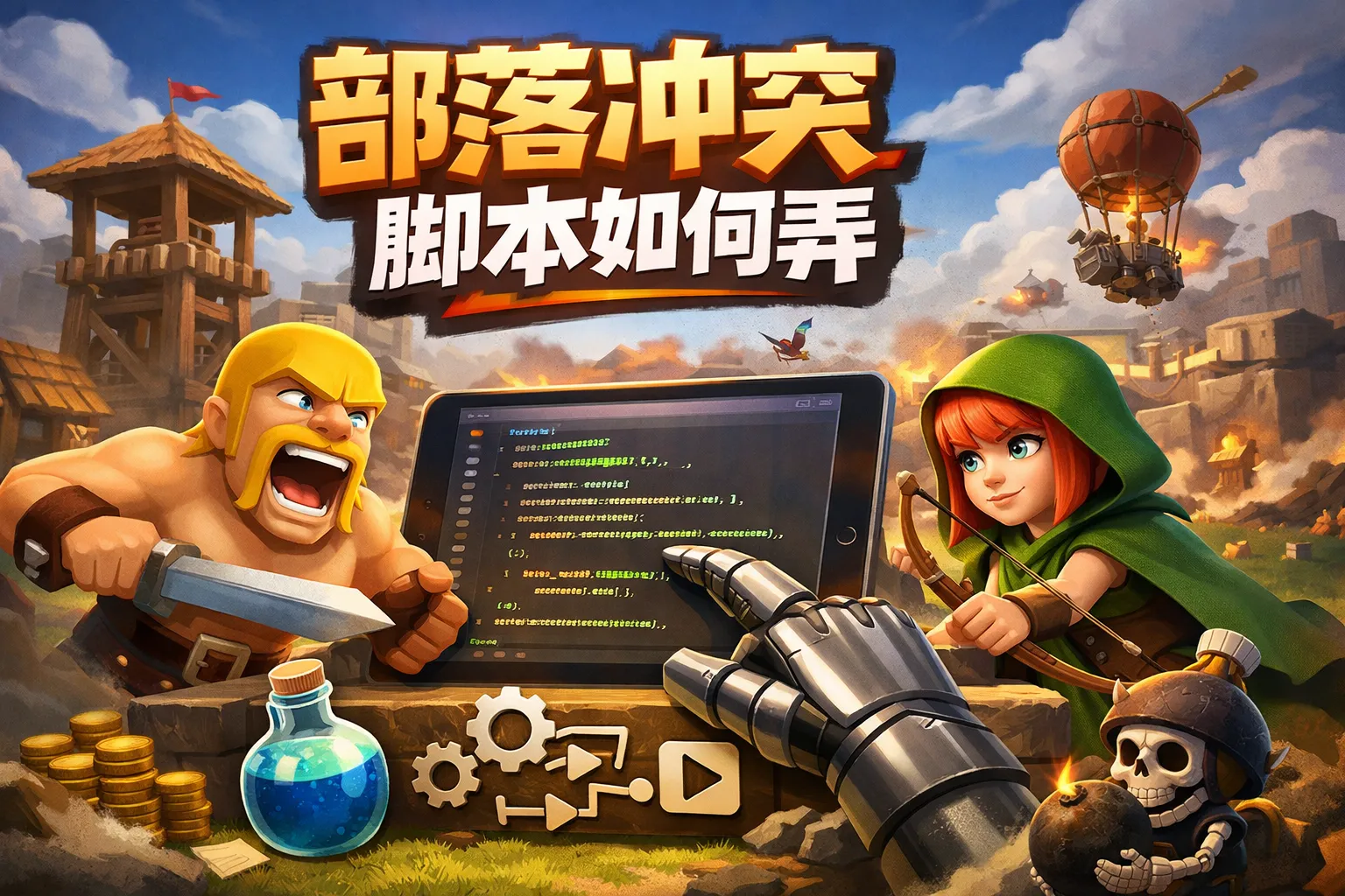 部落冲突脚本如何弄