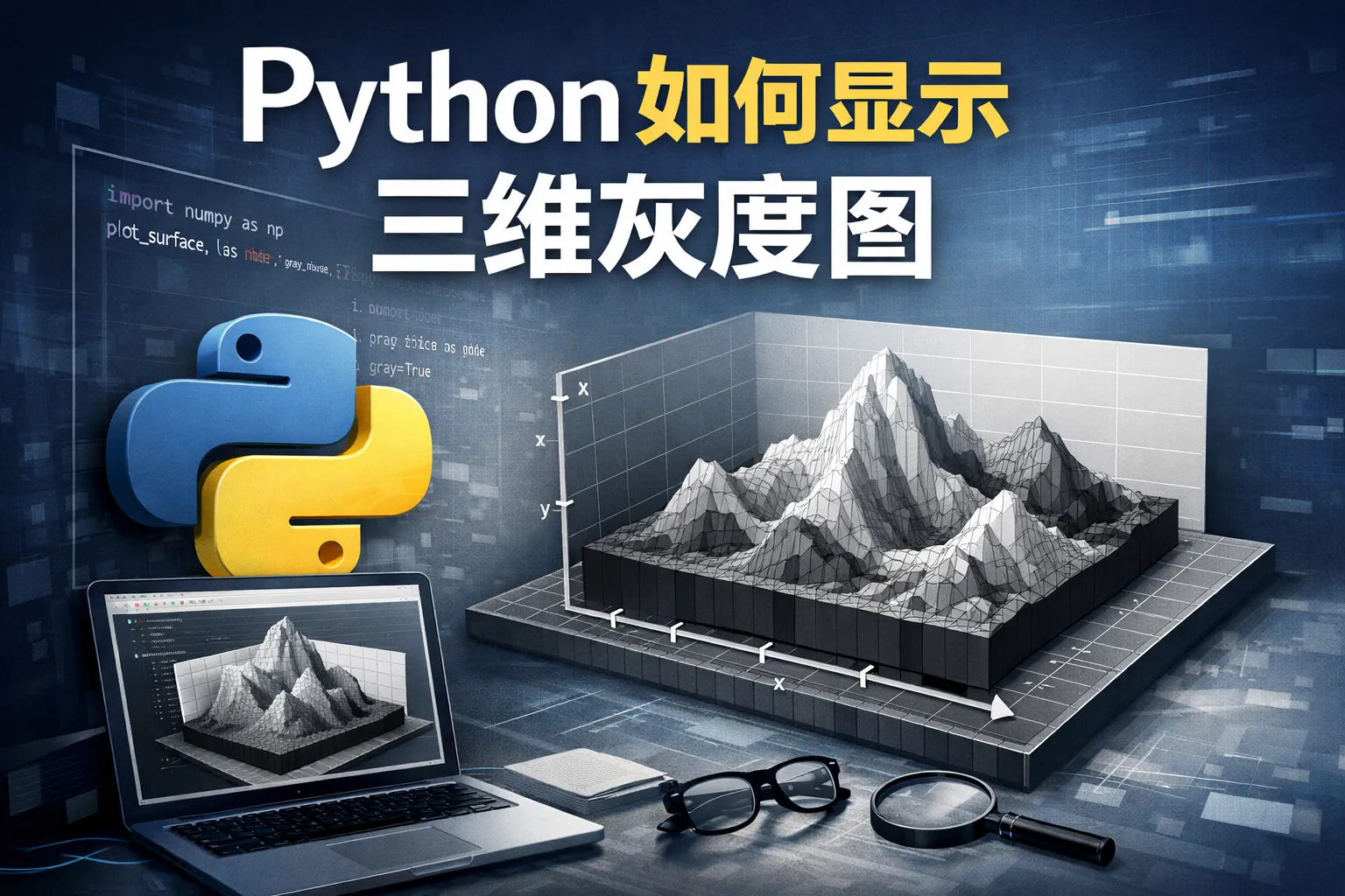 python如何显示三维灰度图