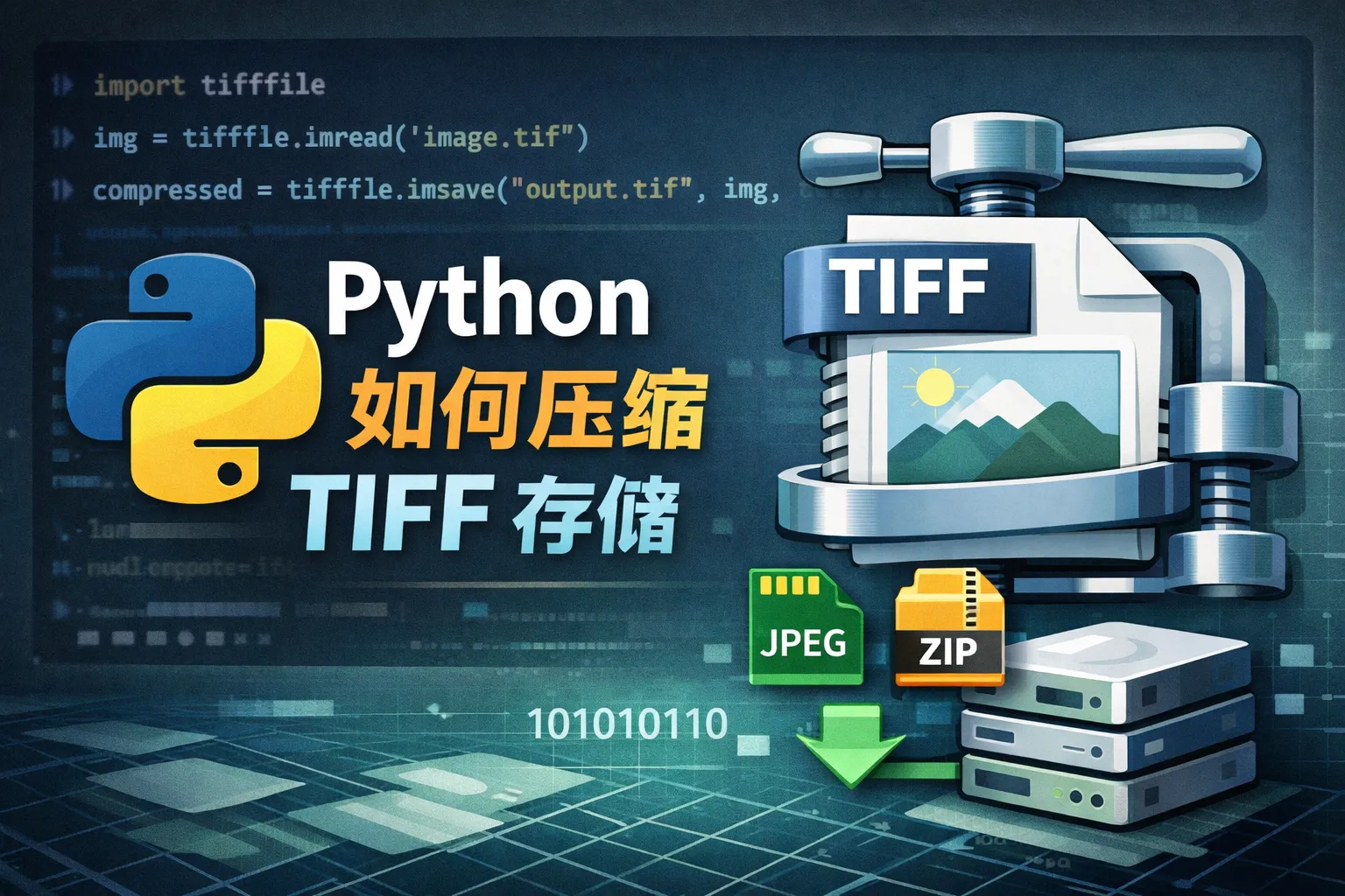 python如何压缩tiff存储
