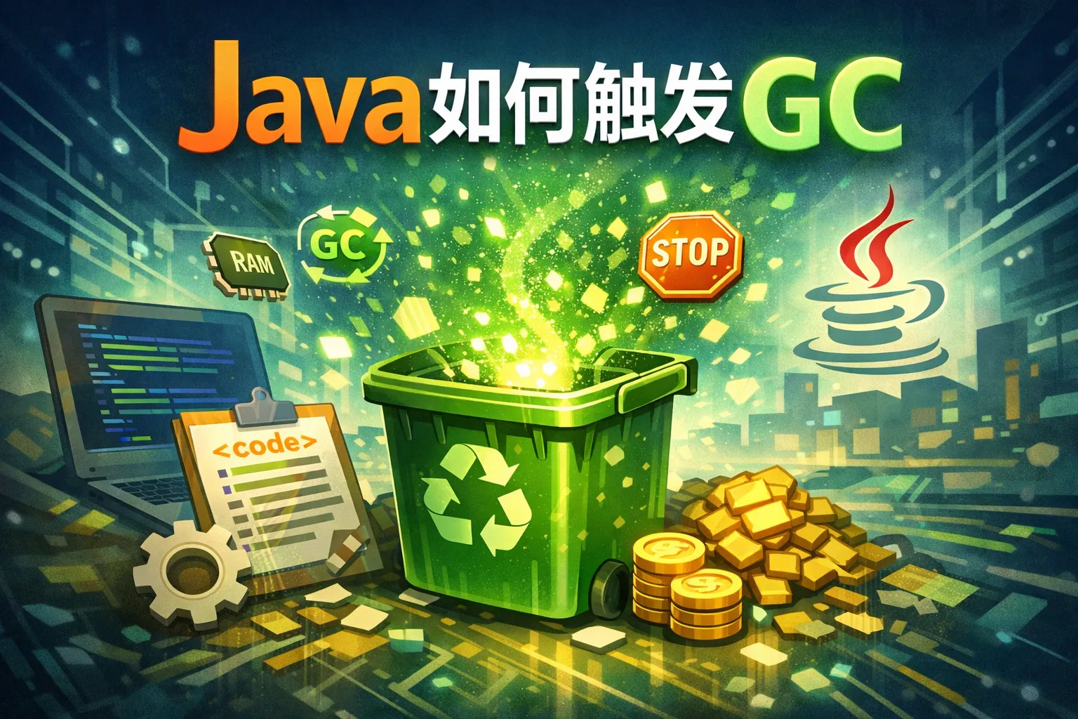 java如何触发gc