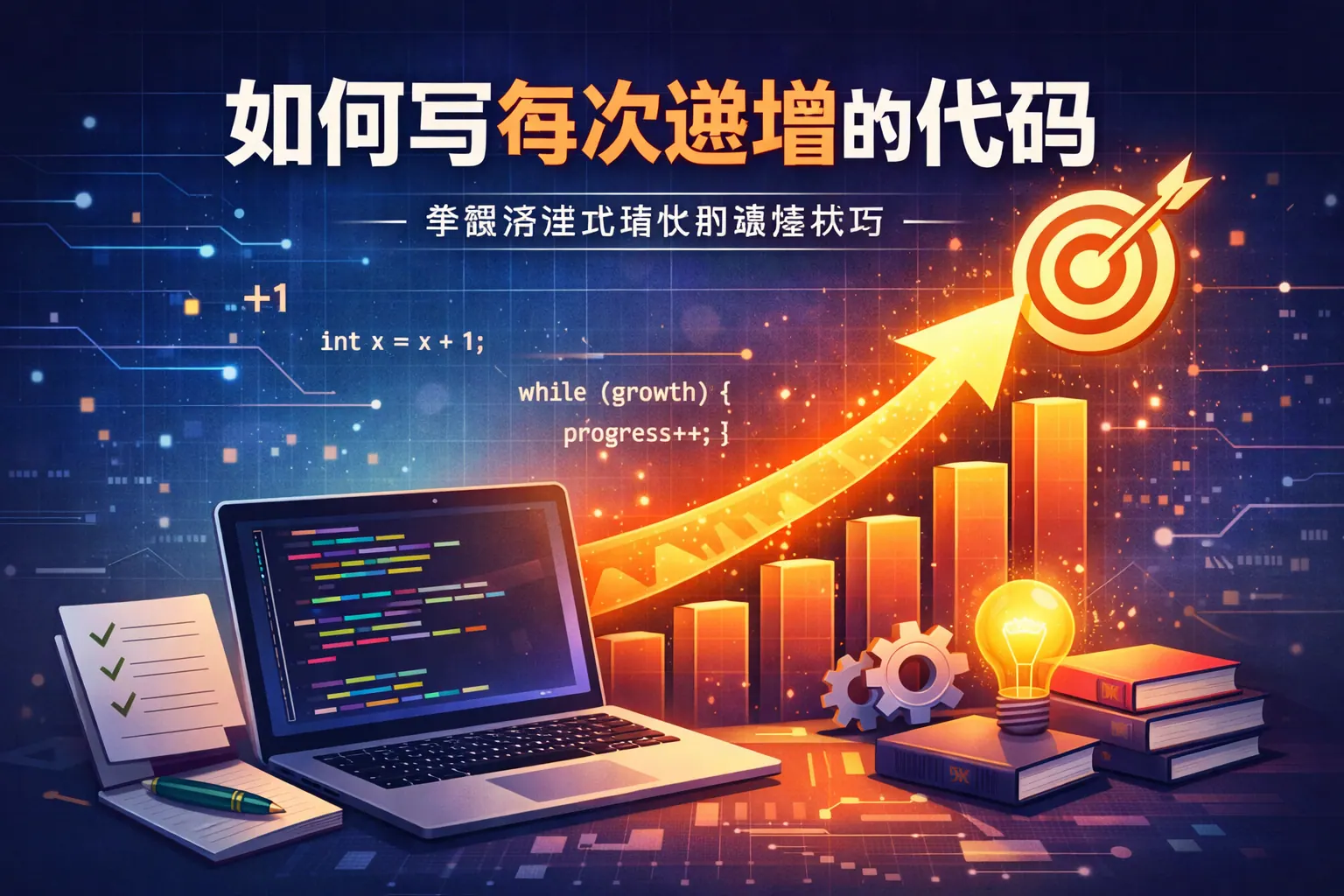如何写每次递增的代码