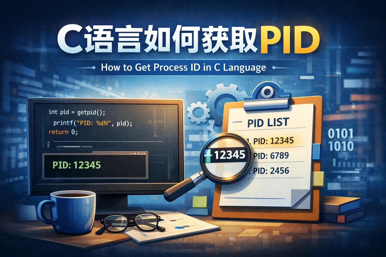 C语言如何获取pid