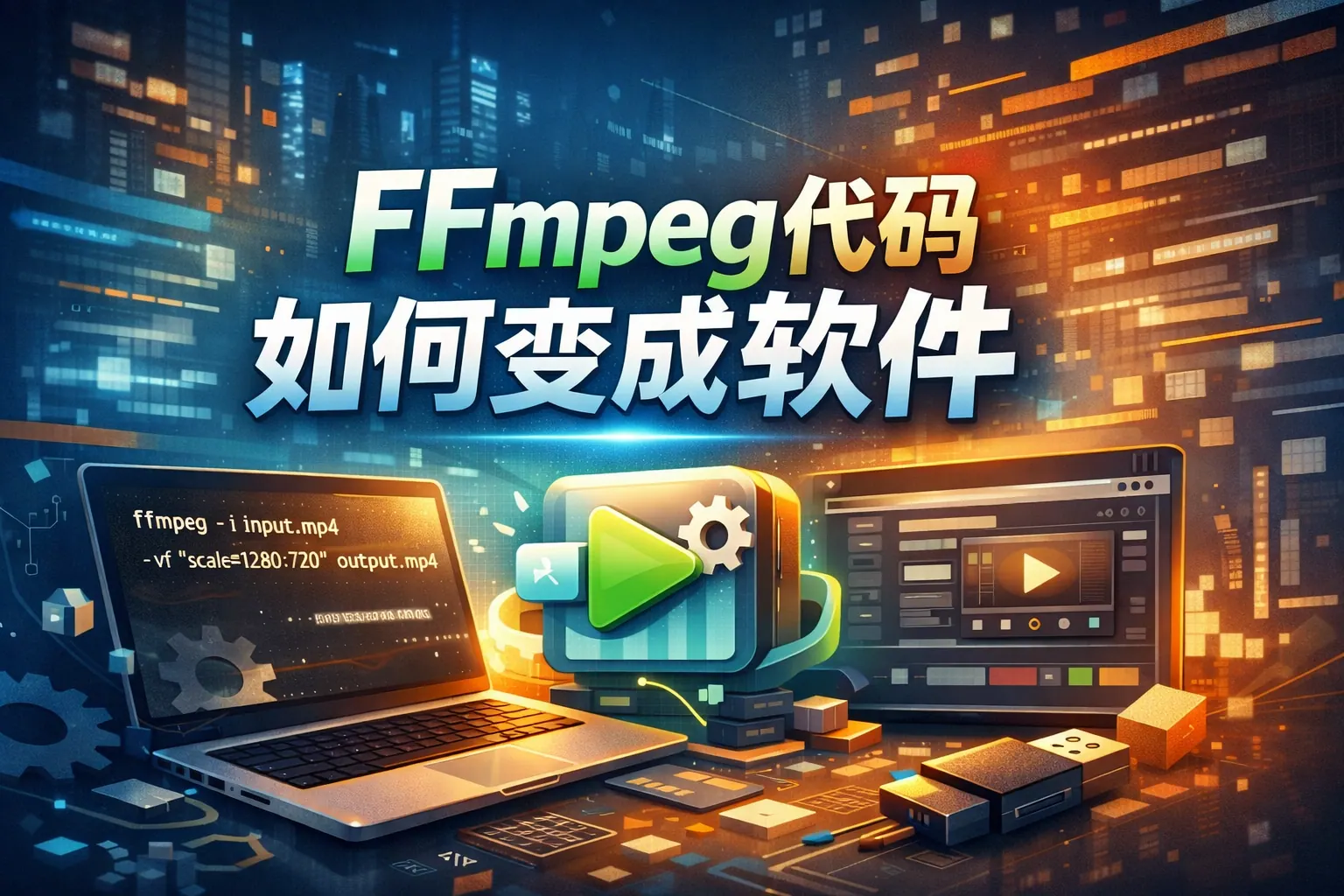 ffmpeg代码如何变成软件
