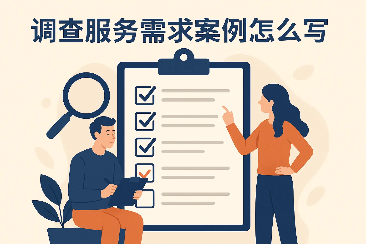 调查服务需求案例怎么写