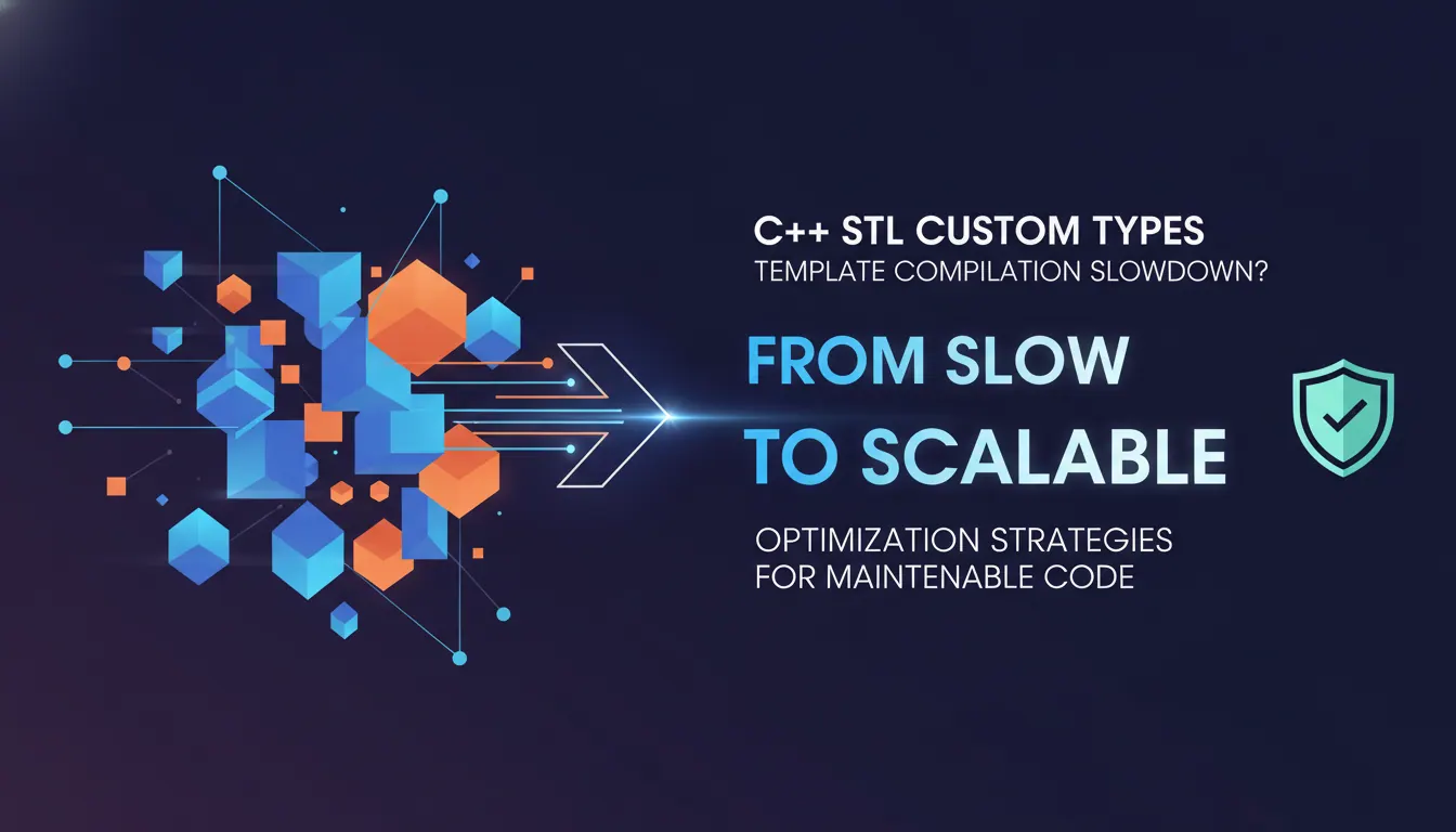 C++ 使用 STL 自定义类型时模板代码编译太慢怎么避免:从能编译到易维护的写法建议