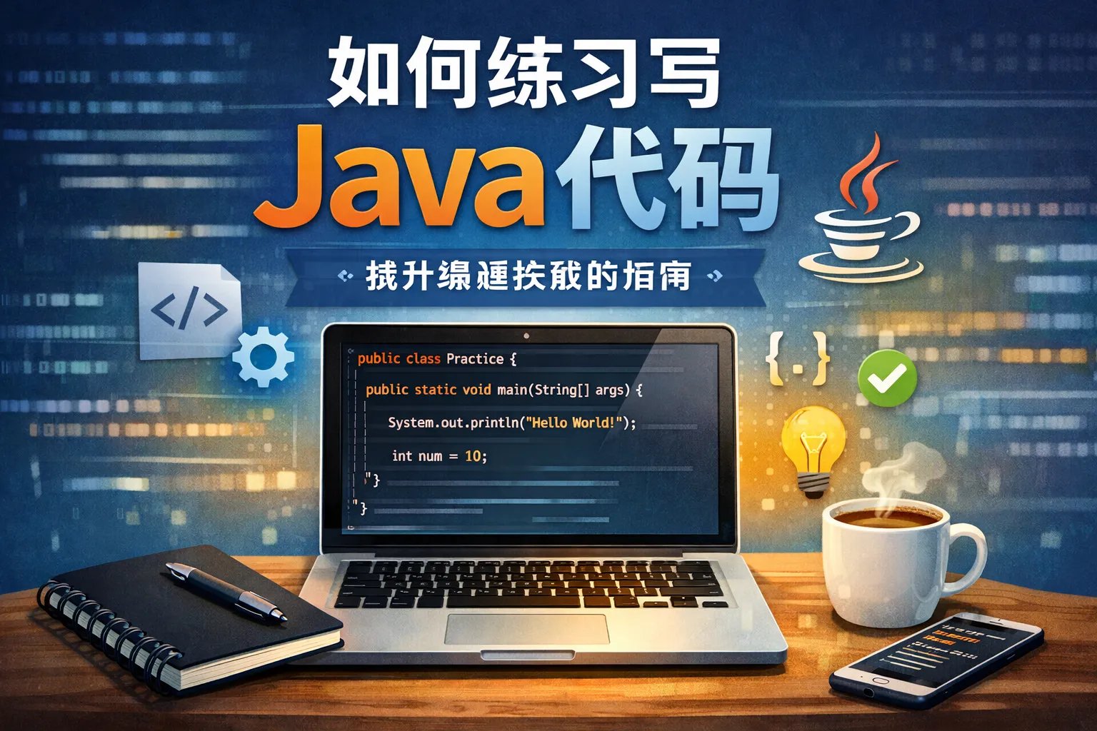 如何练习写java代码