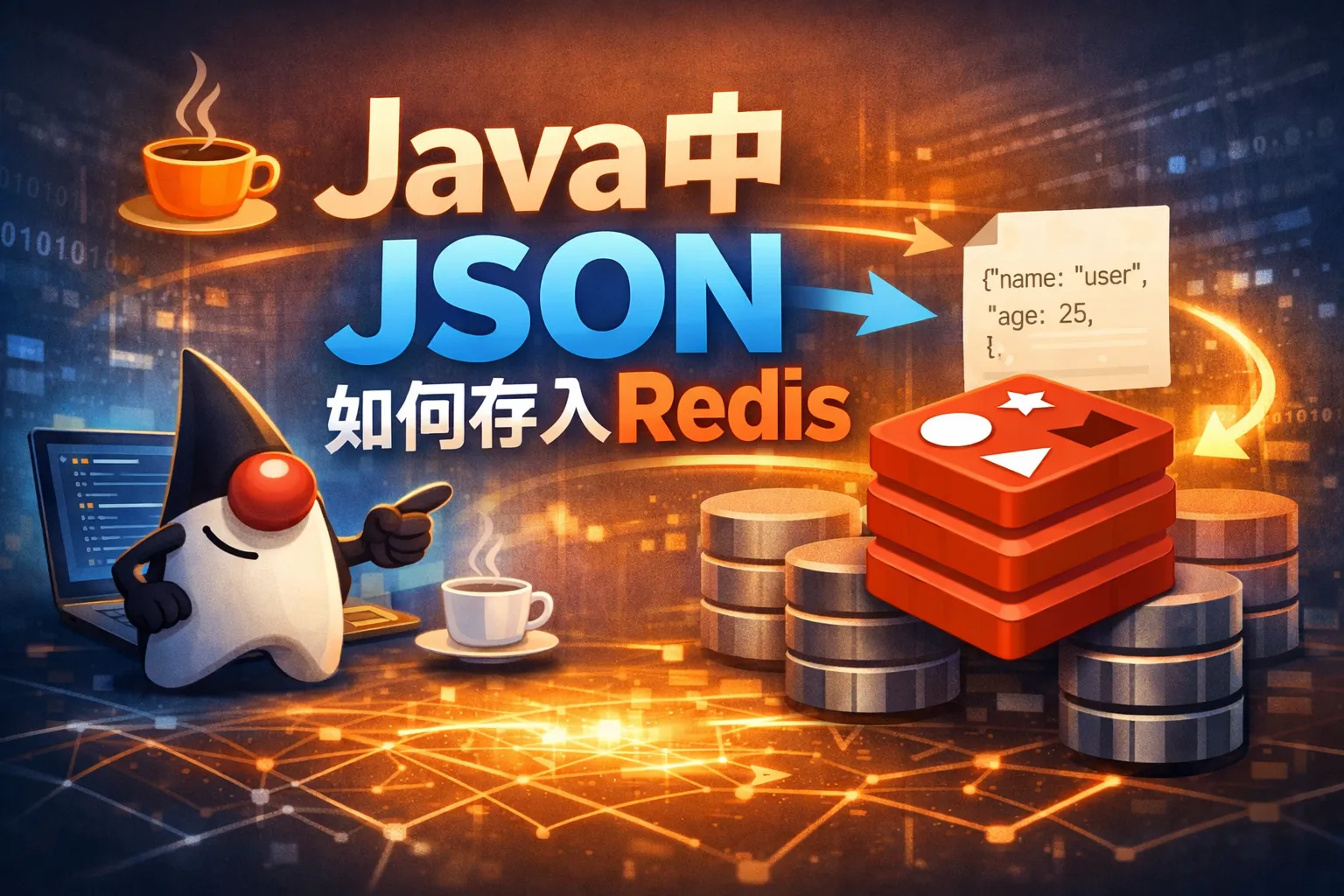 java中json如何存入redis