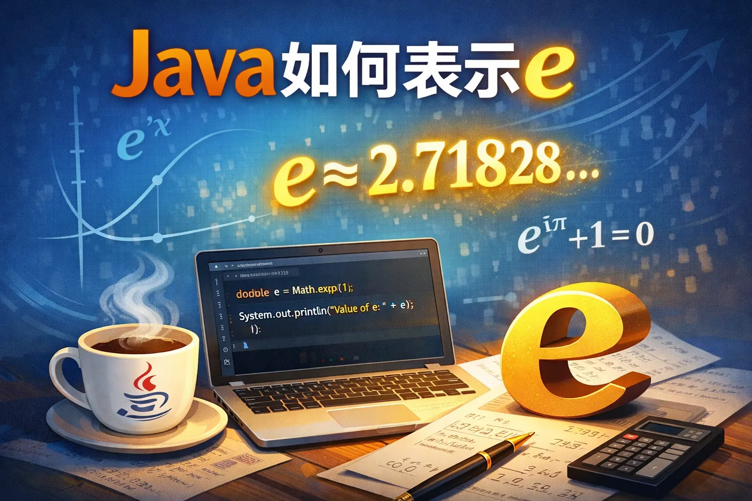 java如何表示e