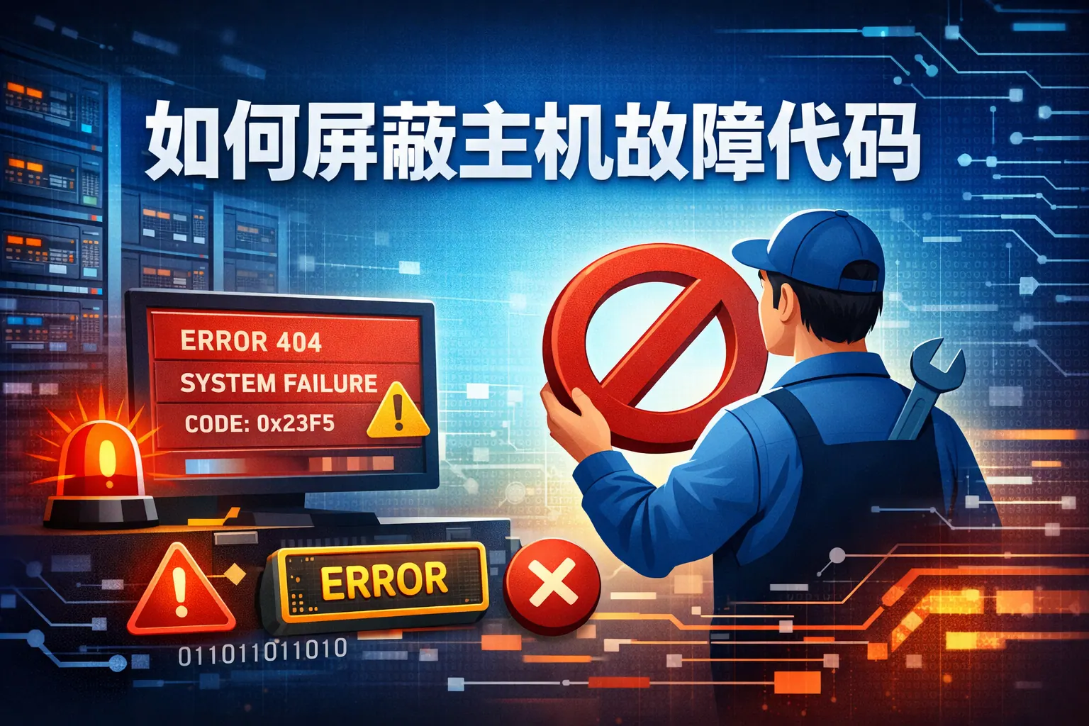 如何屏蔽主机故障代码