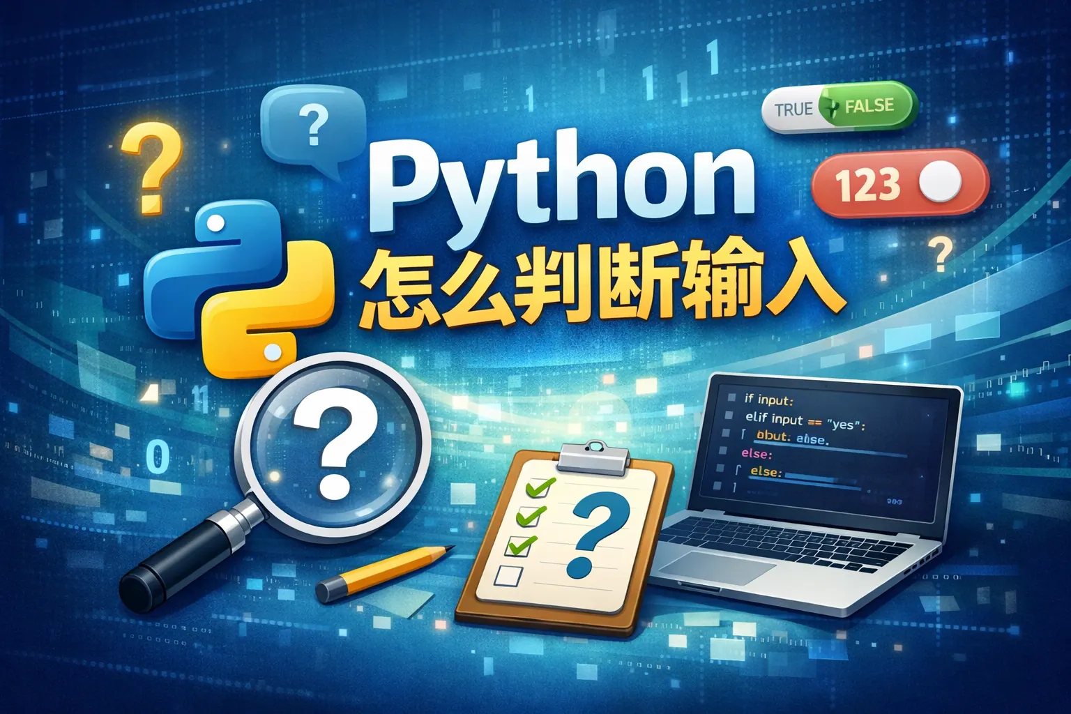 python 怎么判断输入
