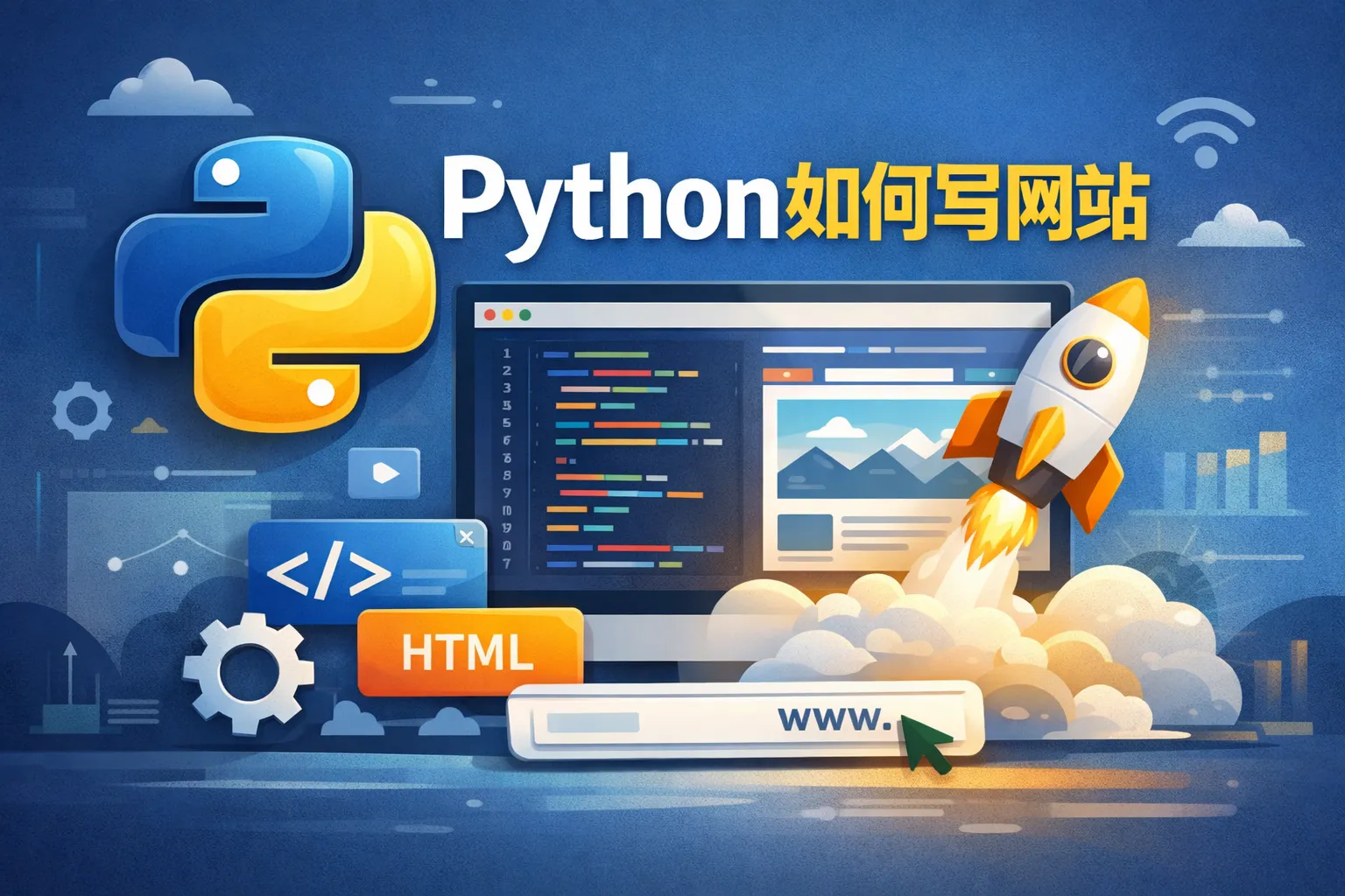 python如何写网站