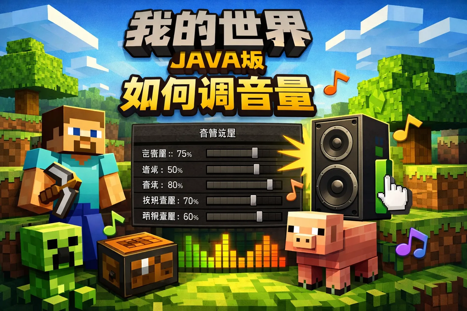 我的世界java版如何调音量
