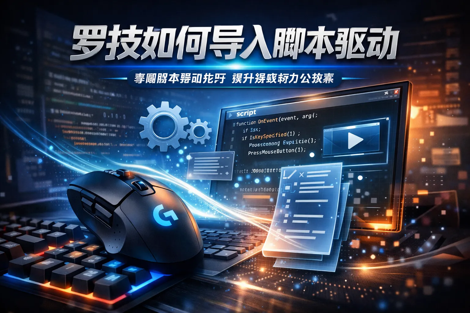 罗技如何导入脚本驱动